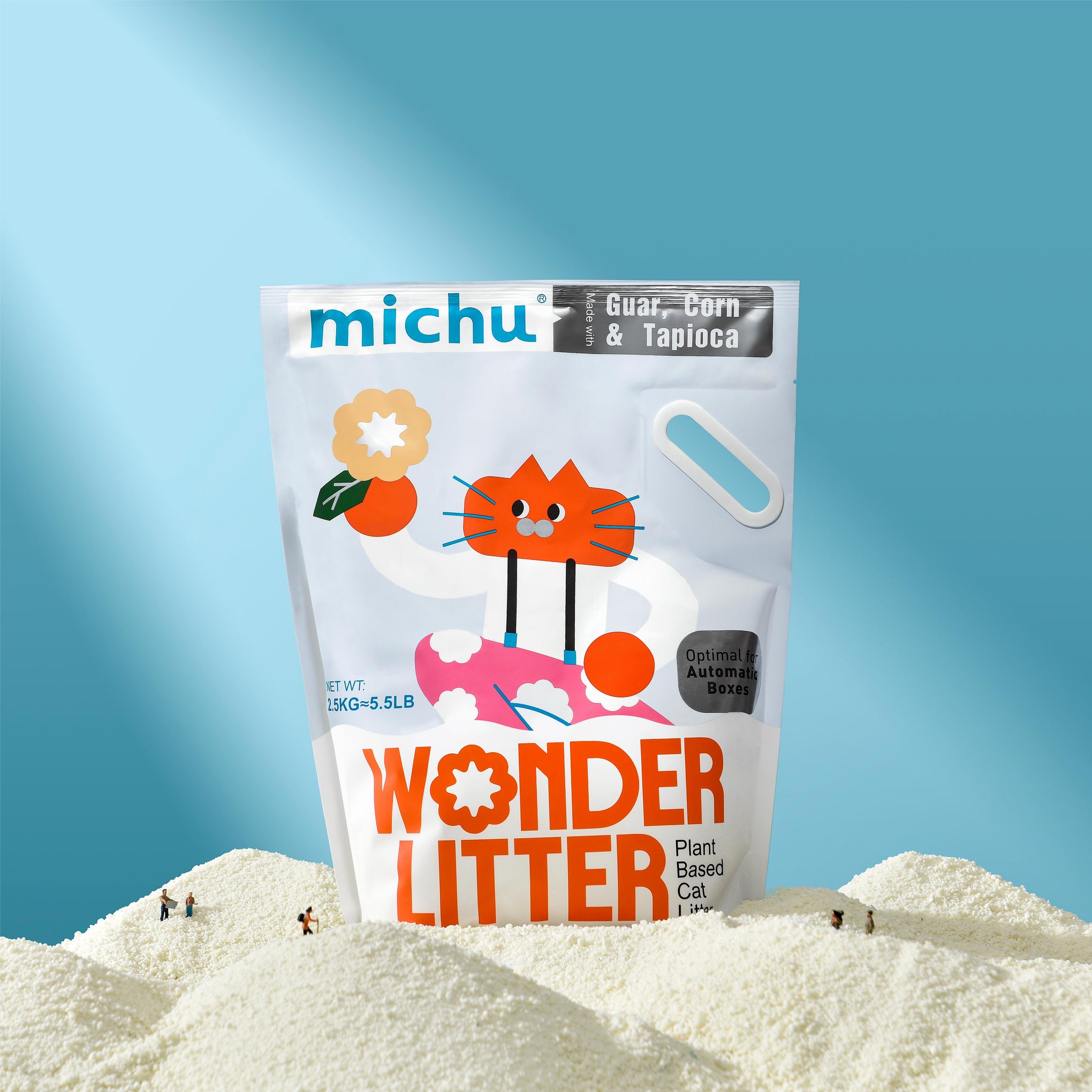 Michu Wonder Plant Based Cat Litter 2.5kg x 3