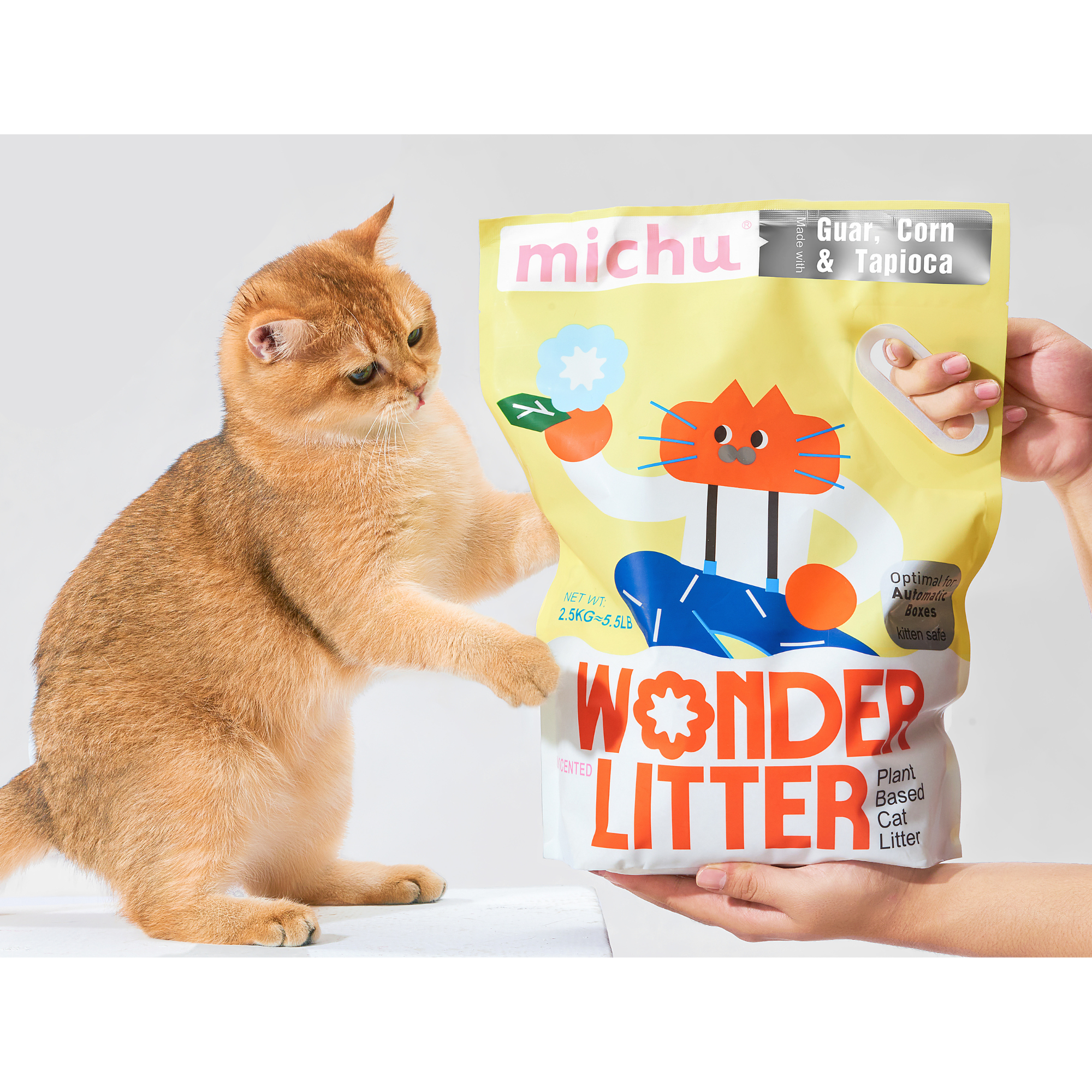 Michu Wonder Plant Based Cat Litter Unscented 2.5kg