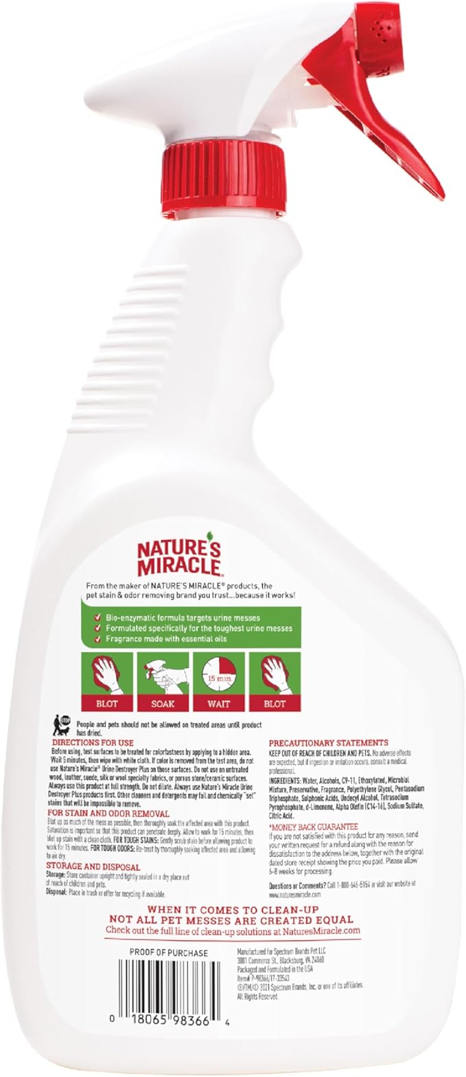 Nature's Miracle Dog Urine Destroyer Plus 946ml
