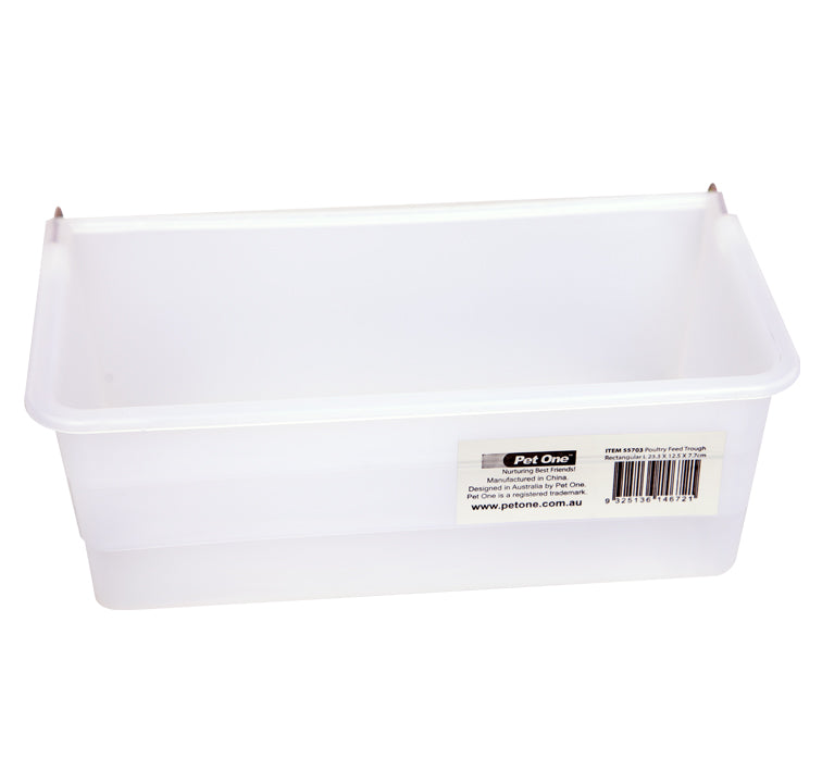Pet One Poultry Feed Trough Rectangular