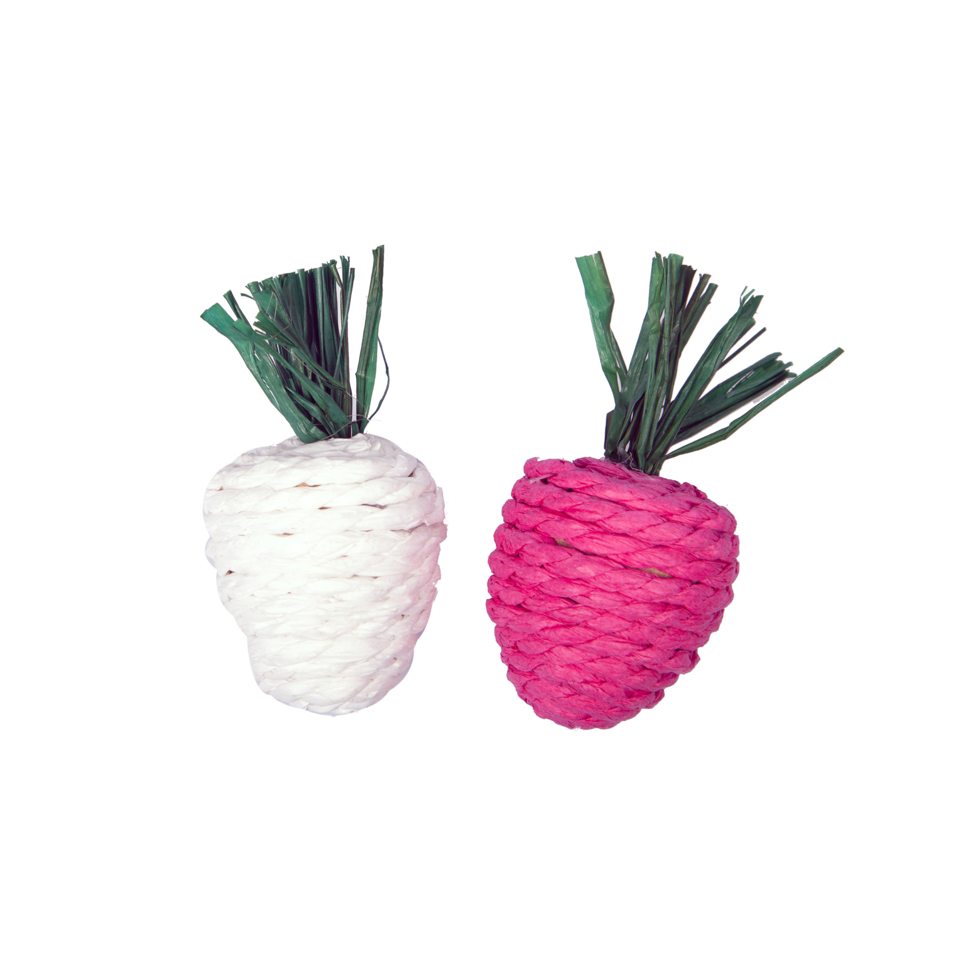 Pet One Small Animal Veggie Rope Chews Radishes White & Pink Small 2pk