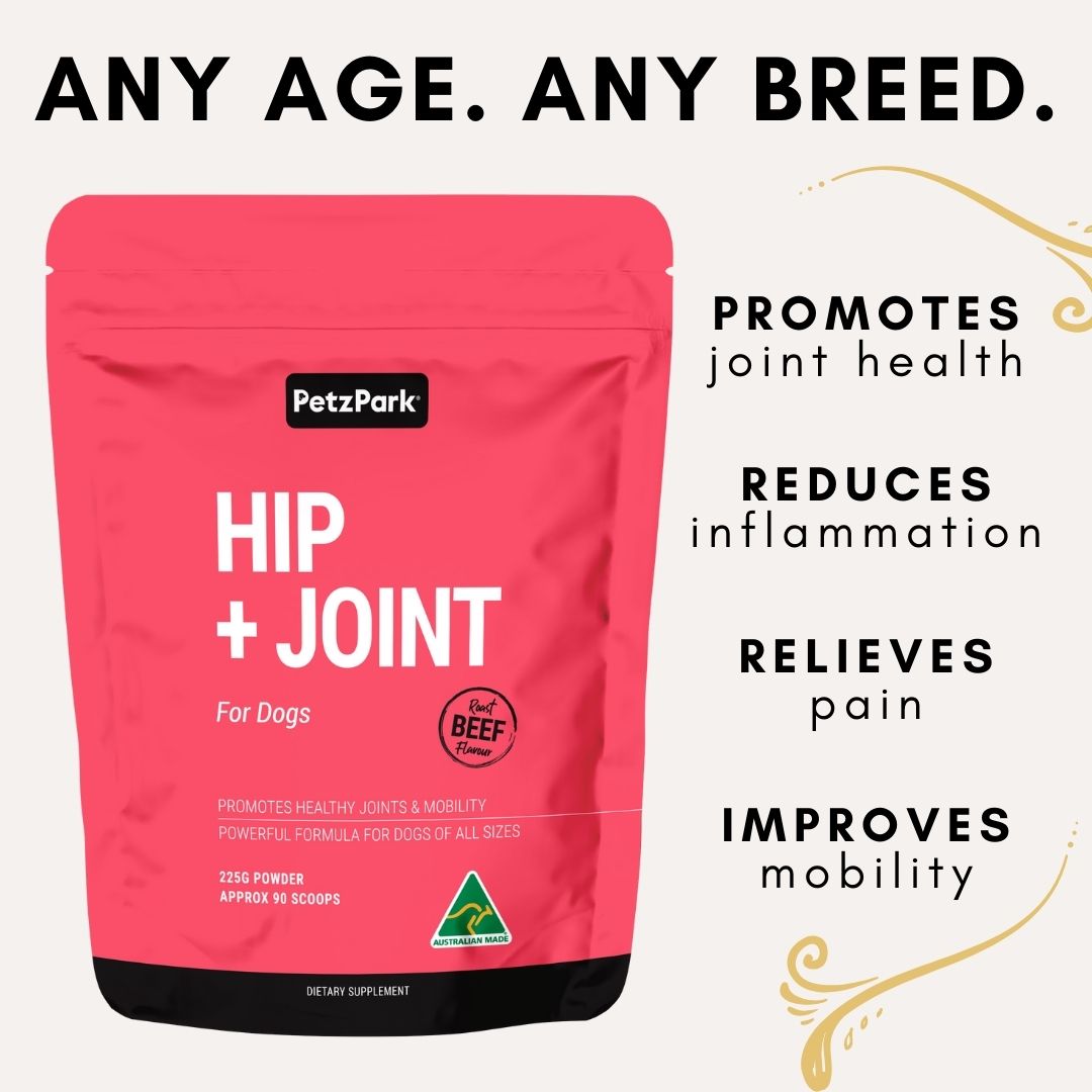 Petz Park Hip + Joint for Dogs 90 Scoops 225g x 2