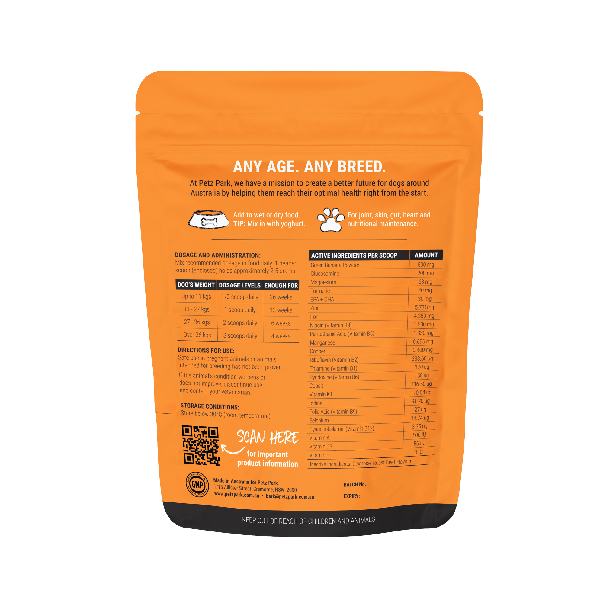 Petz Park Multivitamin for Dogs