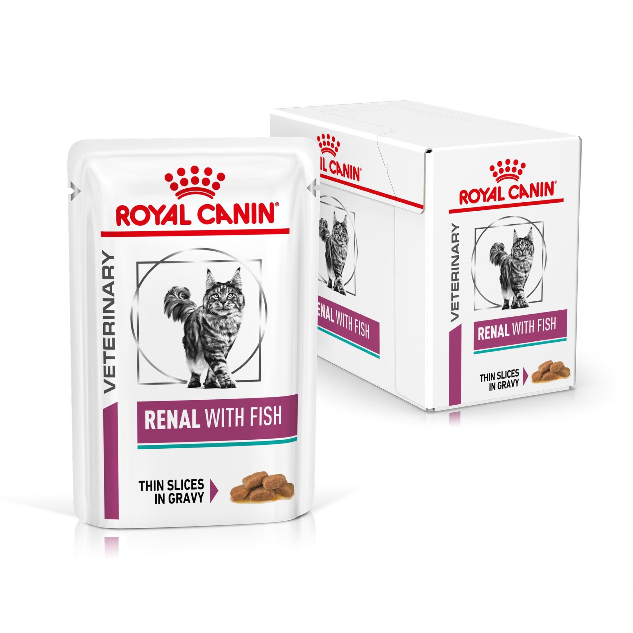 Royal Canin Veterinary Diet Renal Fish Adult Wet Cat Food 85g x 12