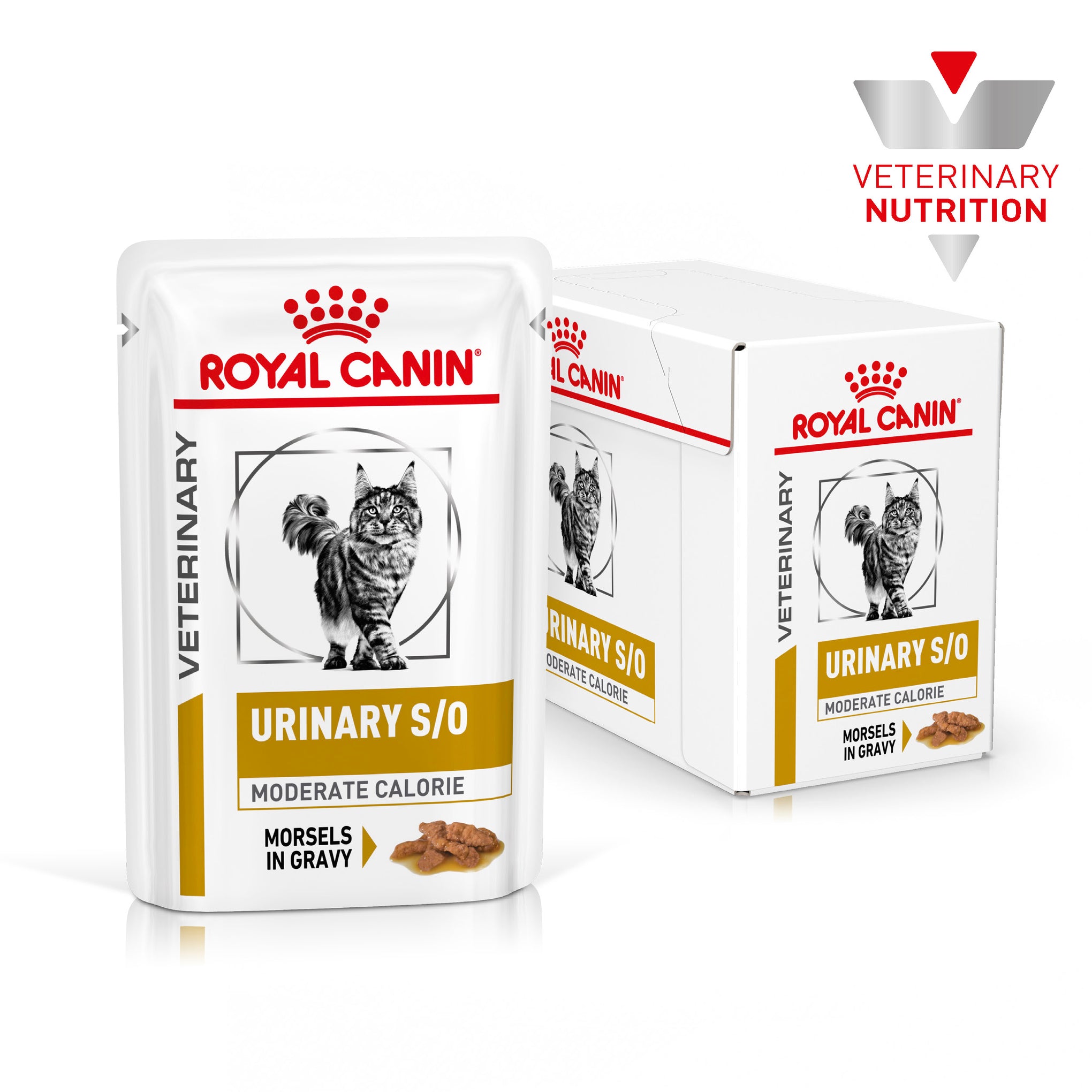 Royal Canin Veterinary Diet Urinary S/O Moderate Calorie Adult Wet Cat Food 85g x 12