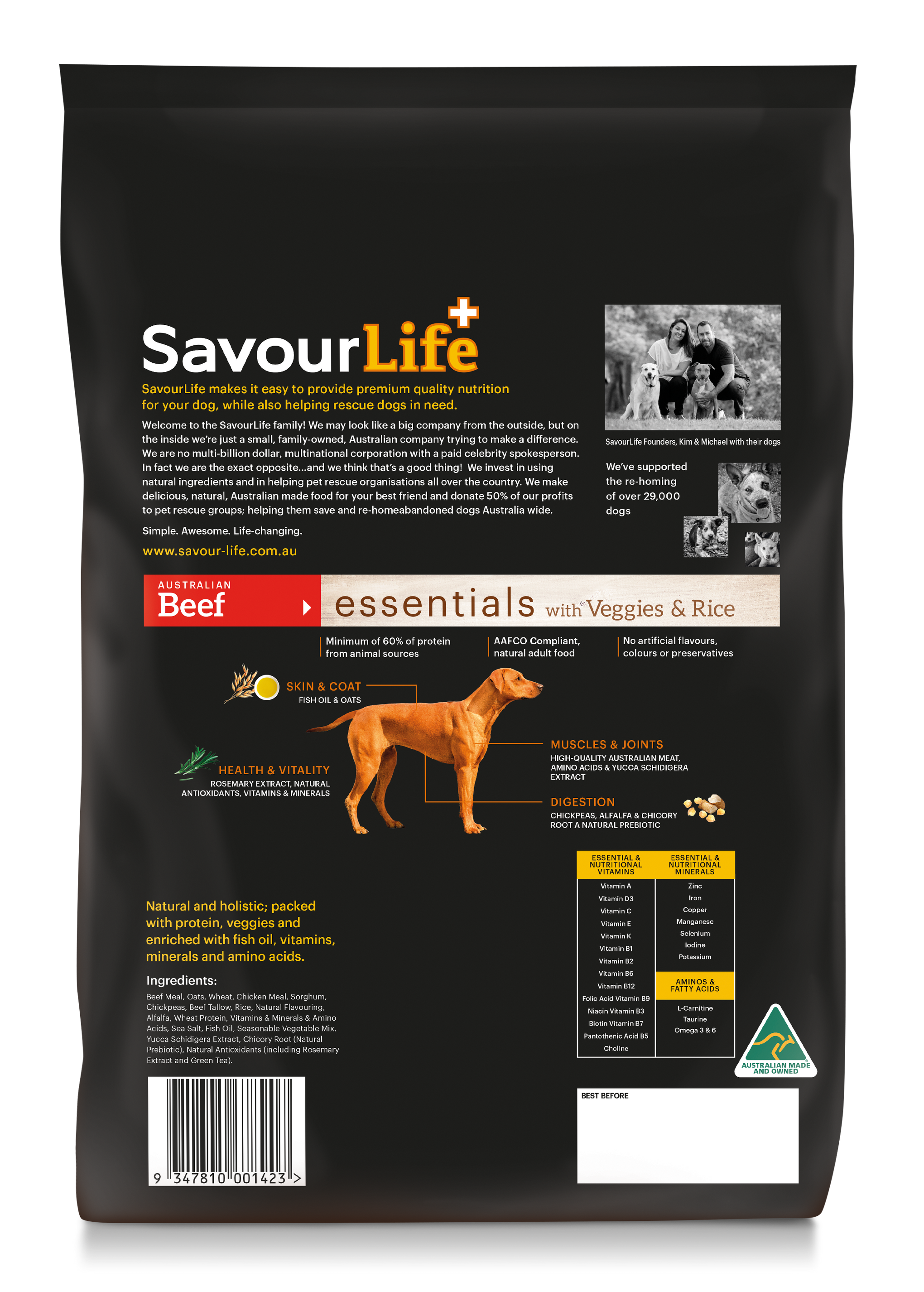 SavourLife Essentials Adult Dog Standard Beef Dry Food