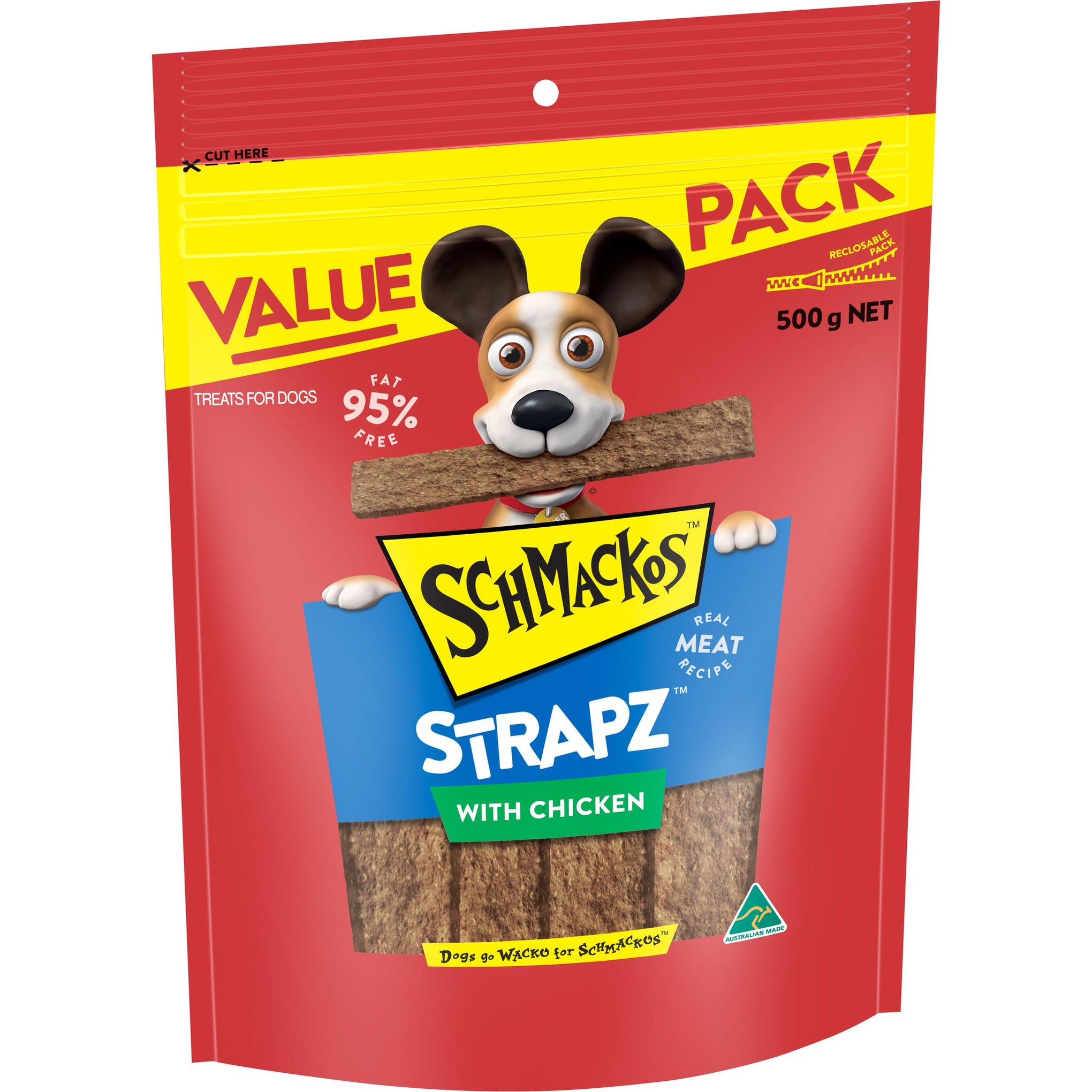 Schmackos Dog Treat Strapz Chicken Dog Treat