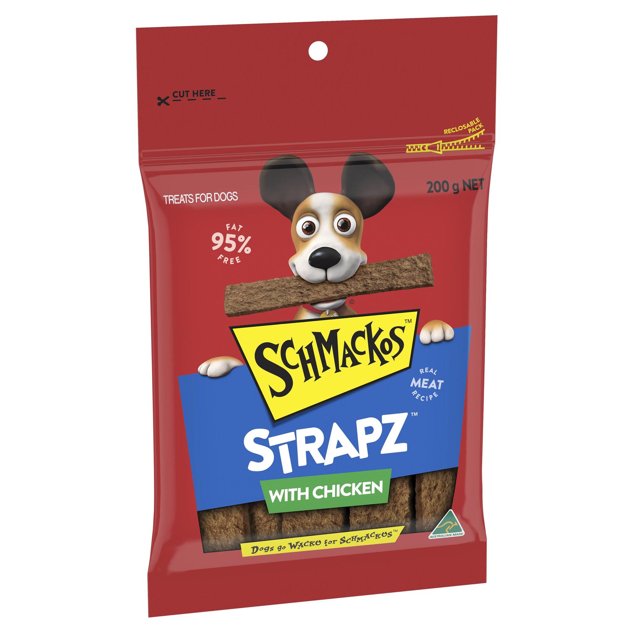 Schmackos Dog Treat Strapz Chicken Dog Treat