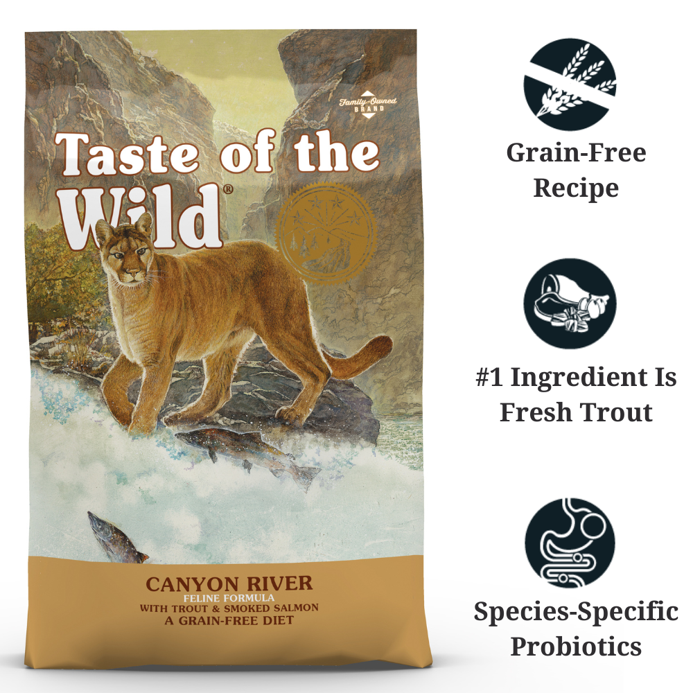 Taste of the Wild Canyon River Trout & Salmon Dry Cat Food 6.6kg