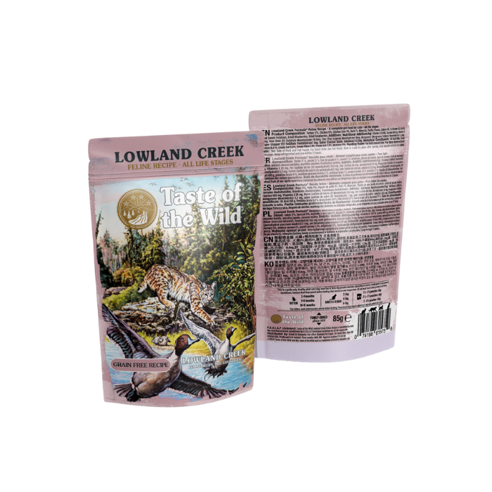 Taste of the Wild Lowland Creek Chunks in Gravy Wet Cat Food Pouch 85g x 12