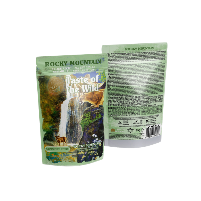 Taste of the Wild Rocky Mountain Chunks in Gravy Pouch Wet Cat Food 85g x 12
