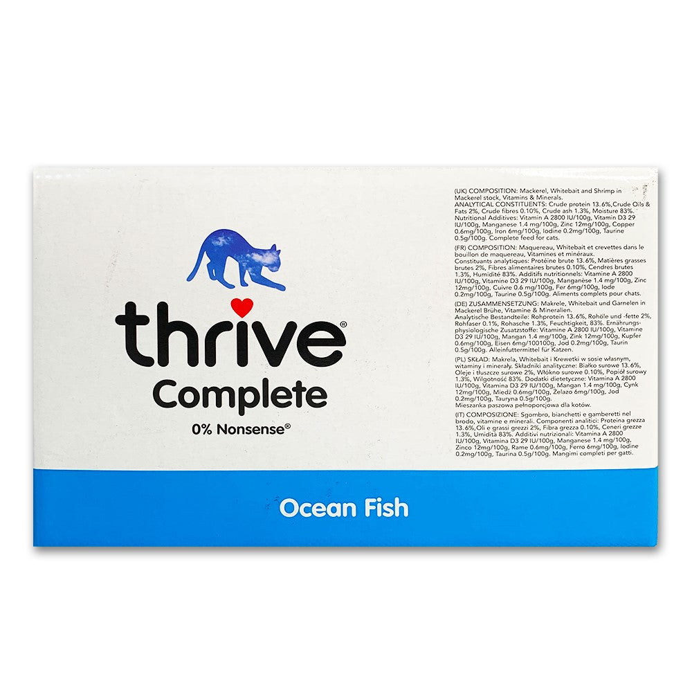 Thrive Cat Wet Food Ocean Fish 75g x 12