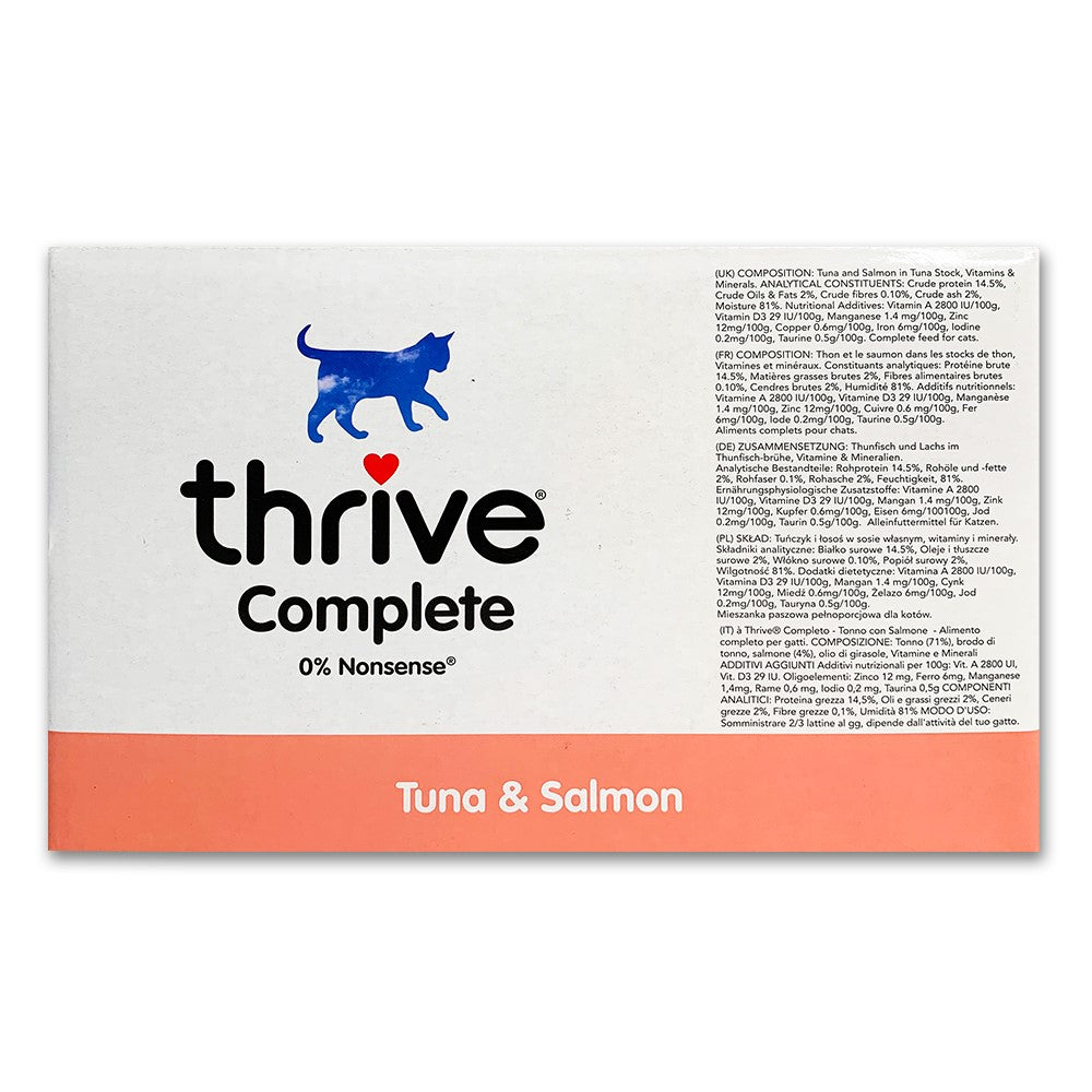 Thrive Cat Wet Food Salmon and Tuna 75g x 12