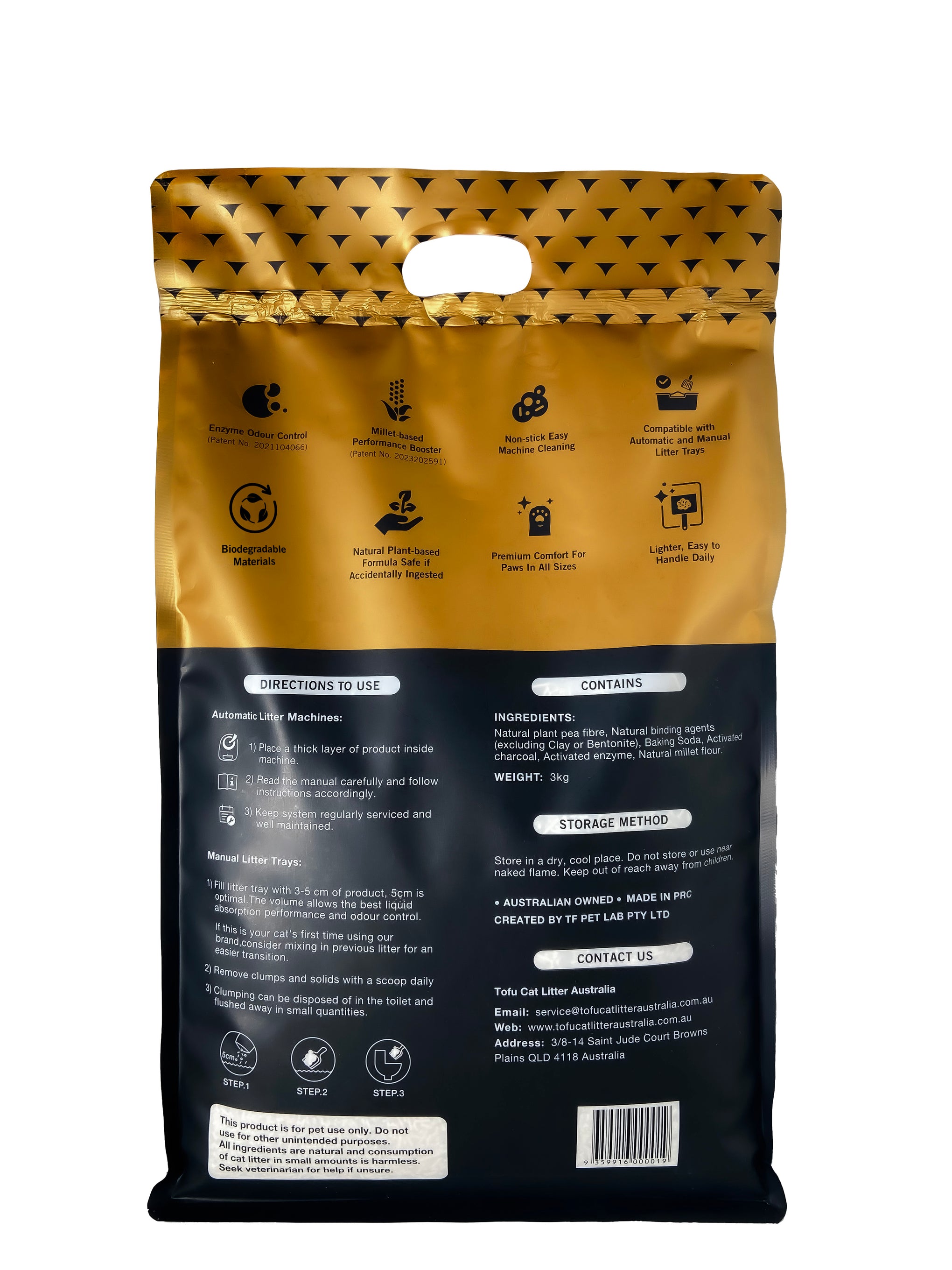 Tofu Cat Litter Australia Auto Cat Litter 3kg