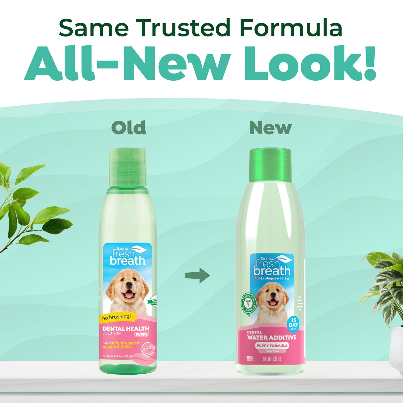 TropiClean Fresh Breath Dental Water Additive for Puppies 236ml