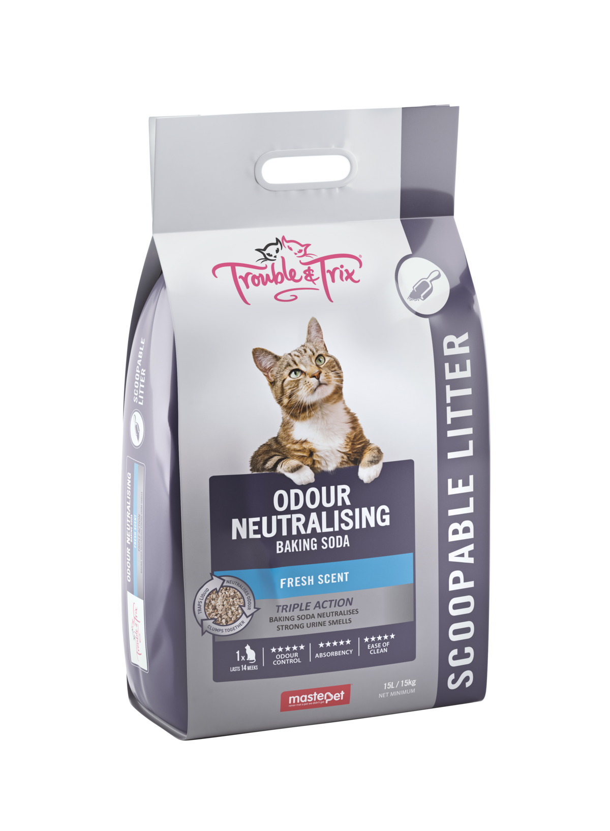 Odour Neutralising Trouble And Trix Cat Litter Trouble And Trix Odour Neutralising Baking Soda Clumping Cat Litter 15