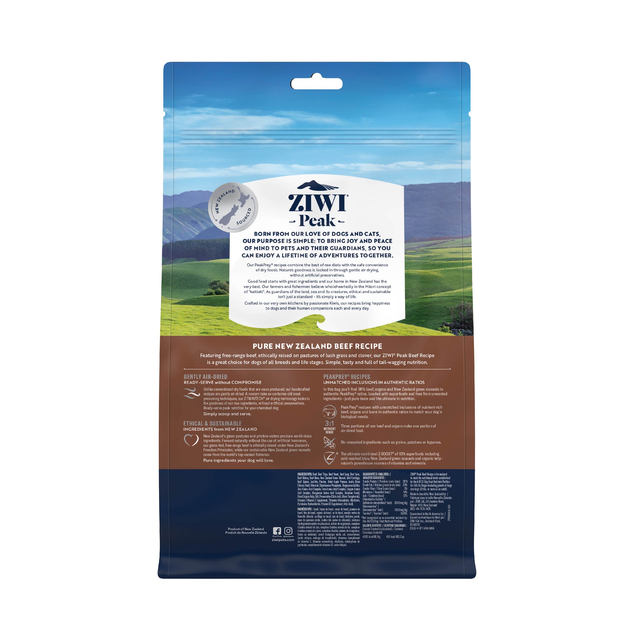 Ziwi Peak Dog Food Air Dried Beef