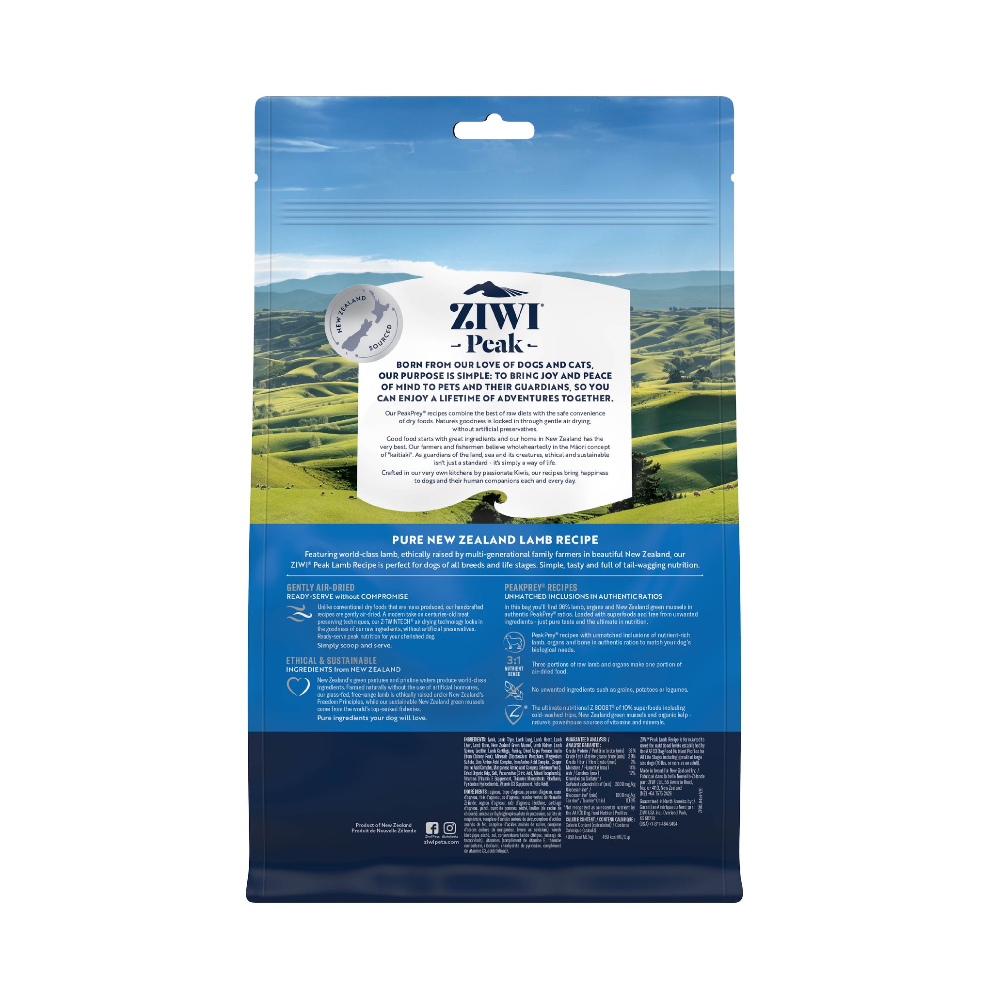 Ziwi Peak Dog Food Air Dried Lamb