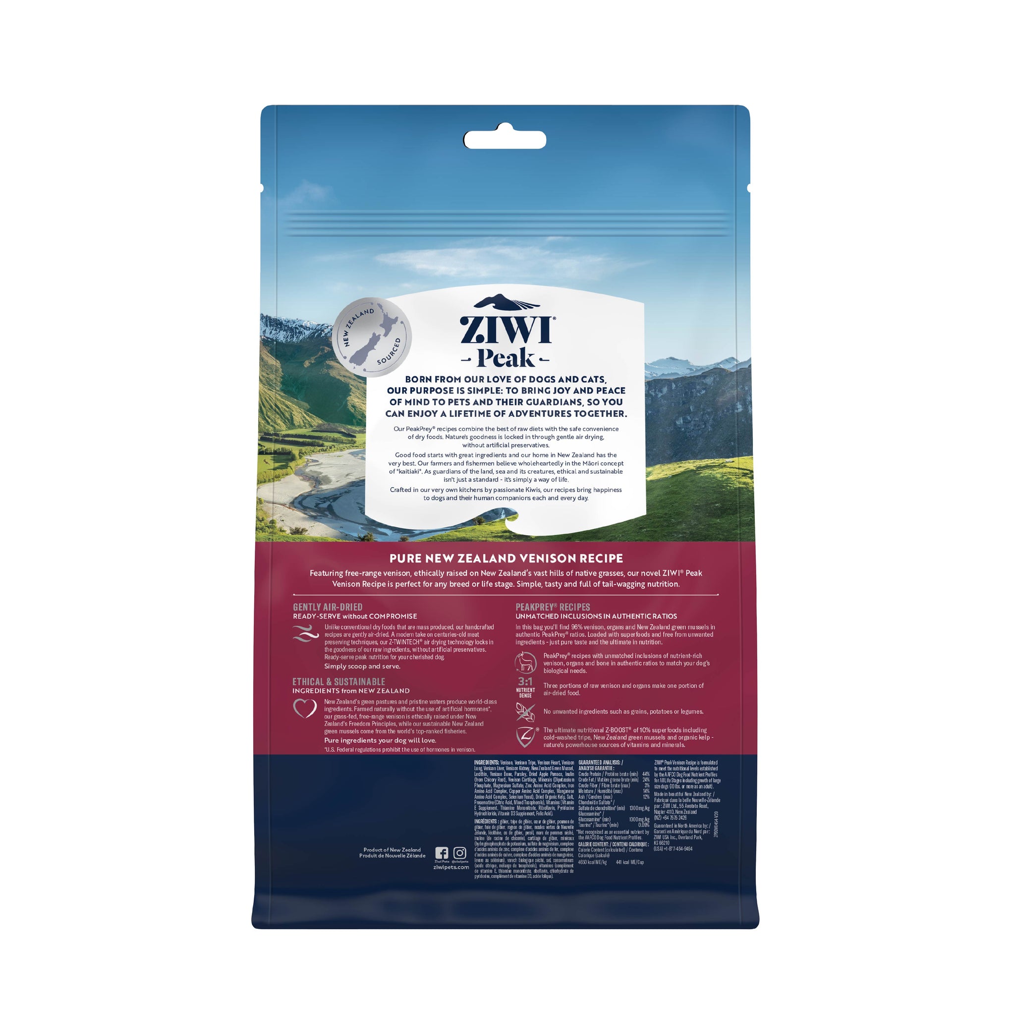 Ziwi Peak Dog Food Air Dried Venison