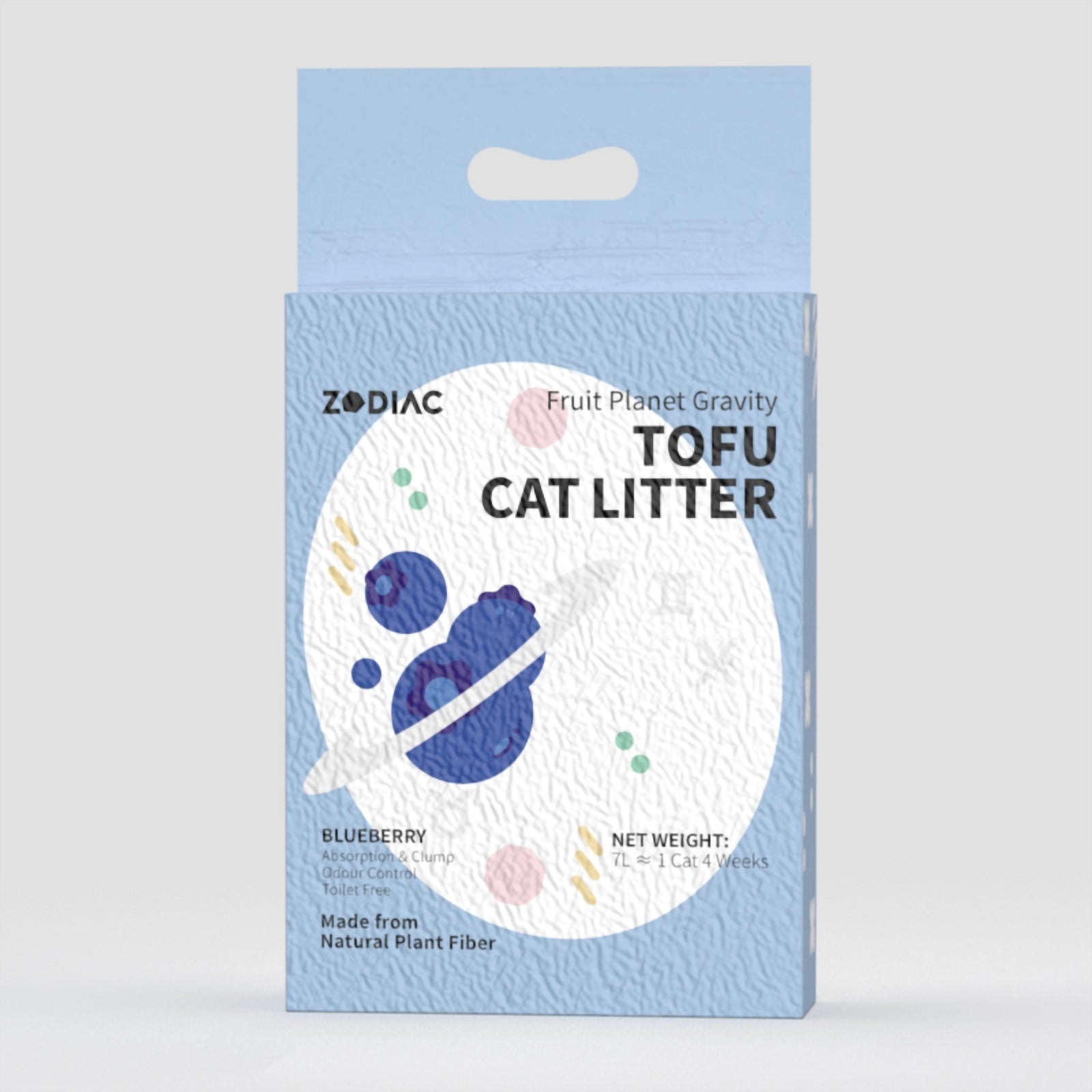 ZODIAC Fruity Tofu Blueberry Cat Litter 2.5kg x 4