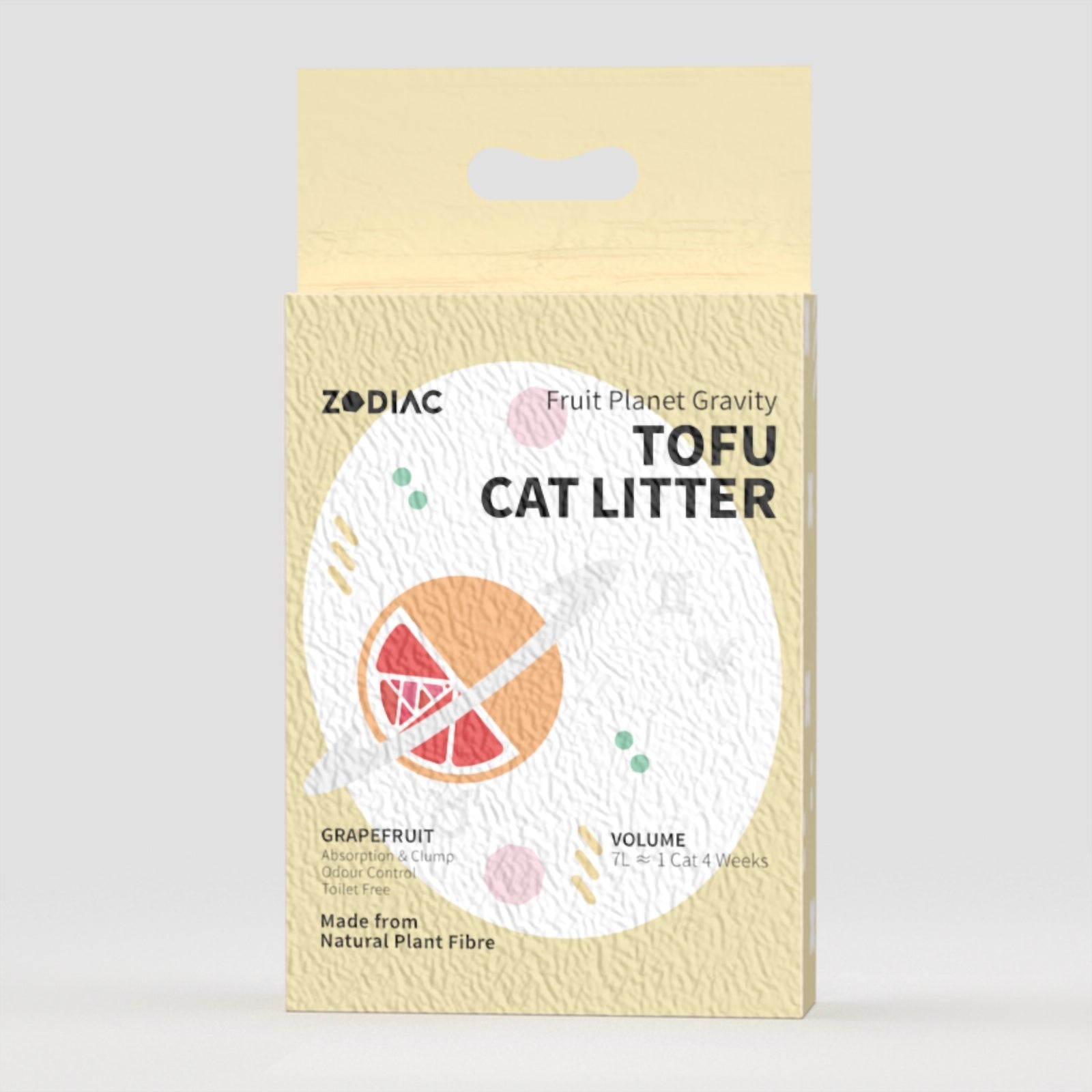 ZODIAC Fruity Tofu Grapefruit Cat Litter 2.5kg x 4