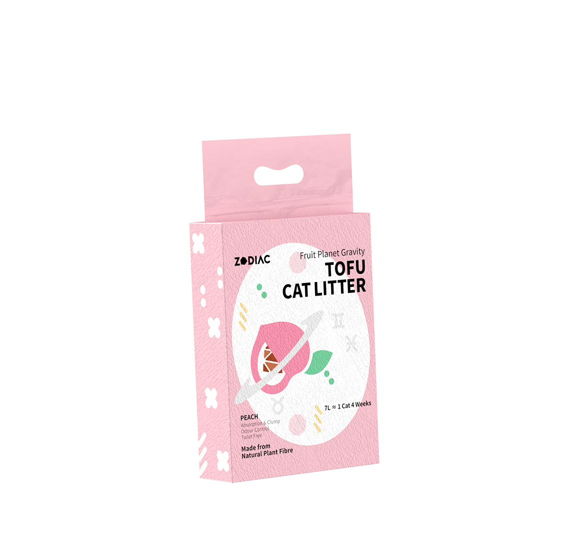 ZODIAC Fruity Tofu Peach Cat Litter 2.5kg