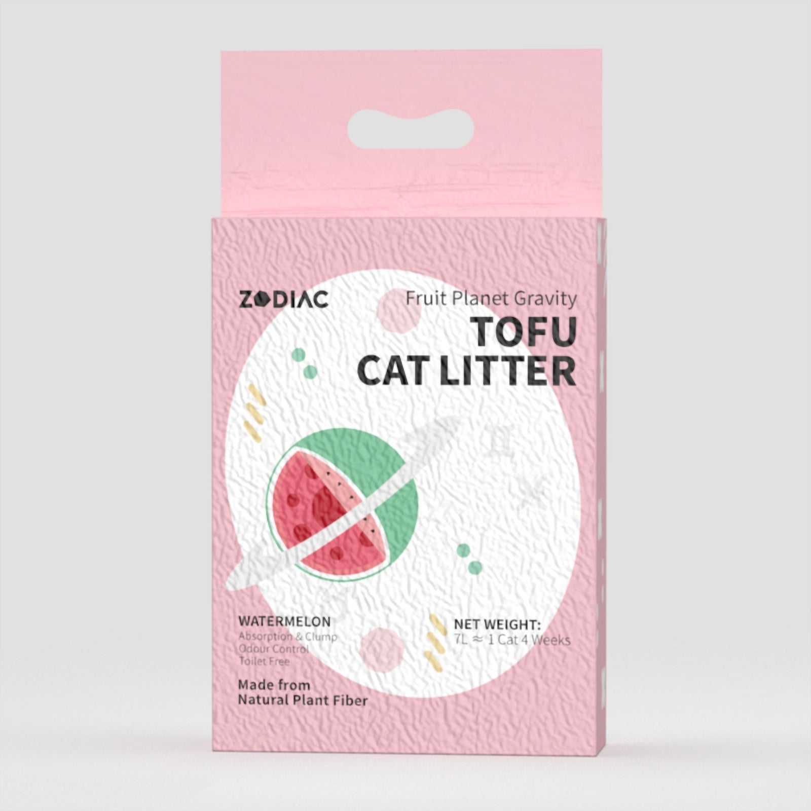 ZODIAC Fruity Tofu Watermelon Cat Litter 2.5kg x 4