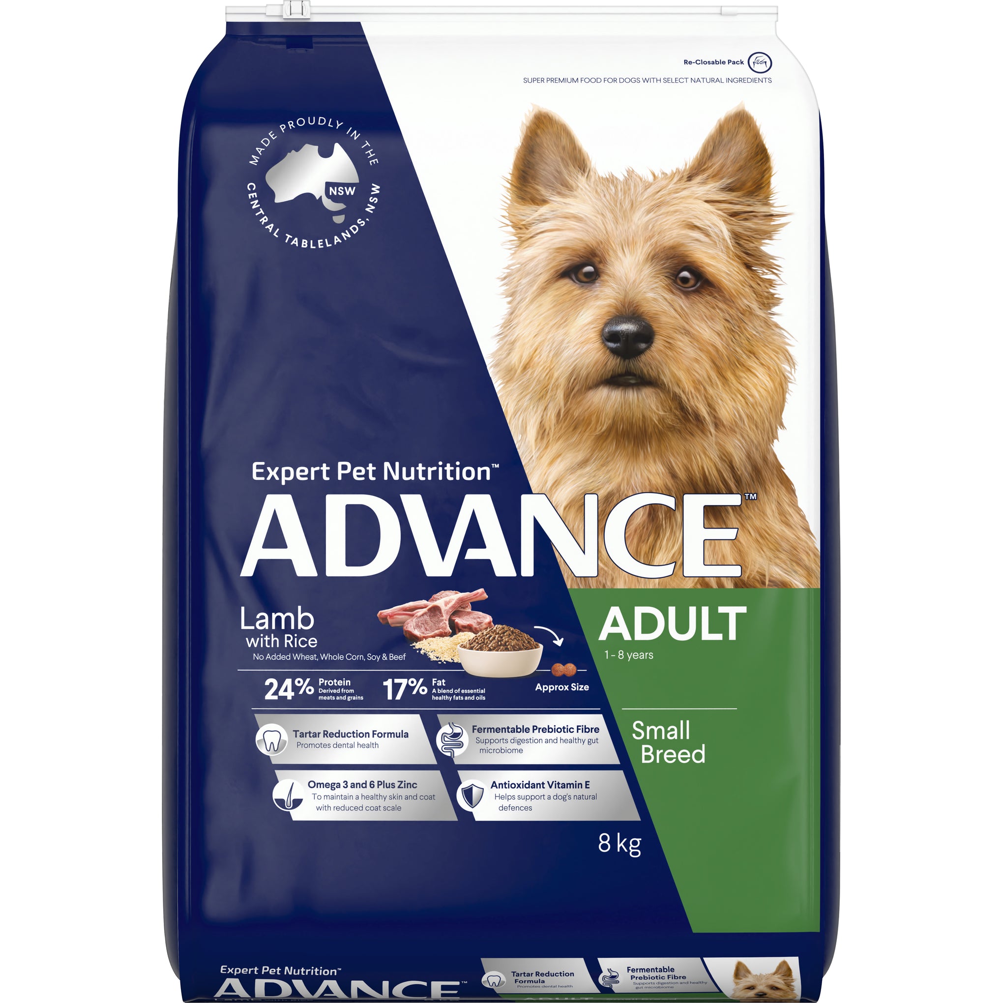 Advance Lamb and Rice Small Breed Adult Dry Dog Food