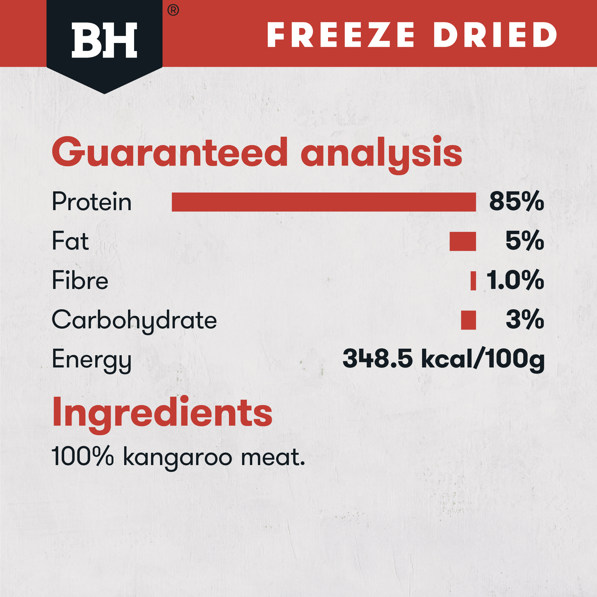 Black Hawk Freeze Dried Kangaroo Dog Treat 40g