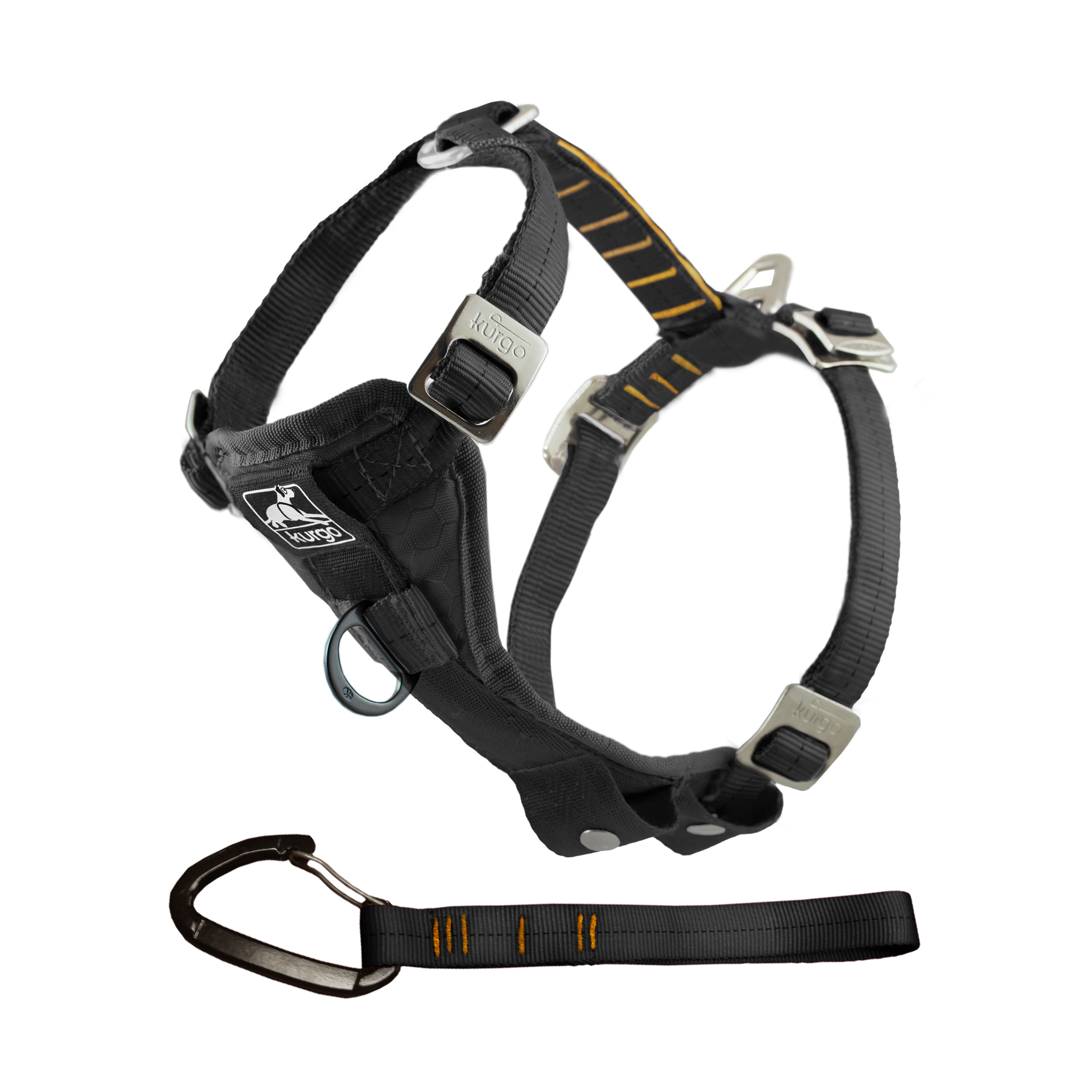 Kurgo Enhanced Strenth Tru Fit Dog Car Harness Black