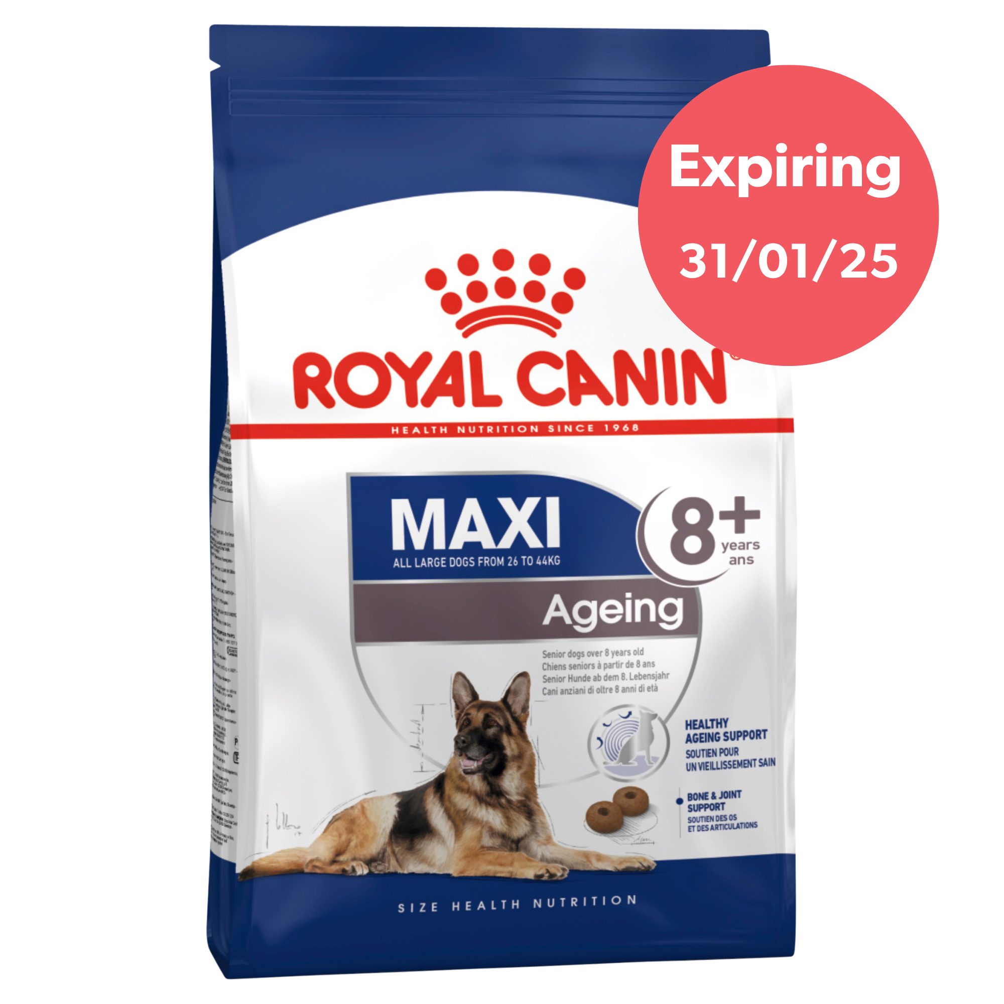 Royal Canin Maxi Ageing 8+ Dry Dog Food 15kg