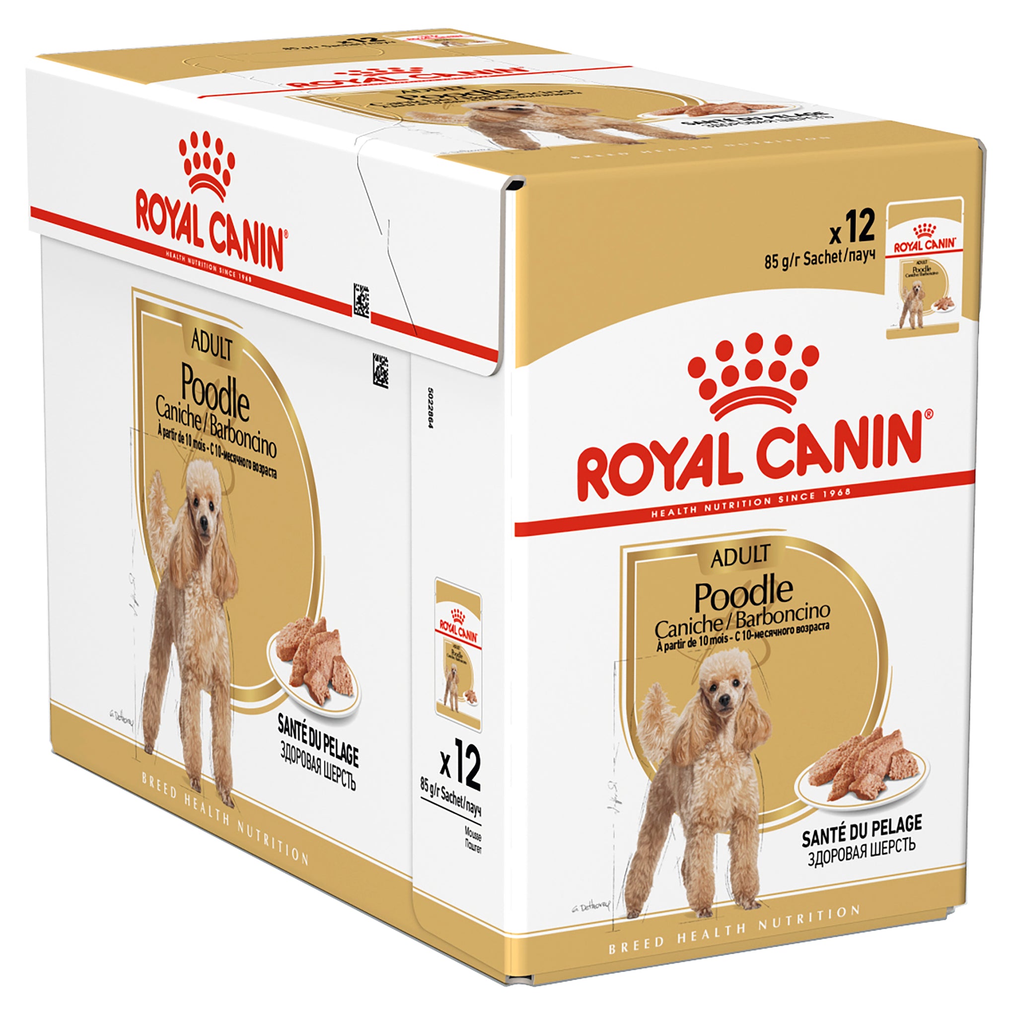 Royal Canin Poodle Adult Wet Dog Food Pouches 85g x 12