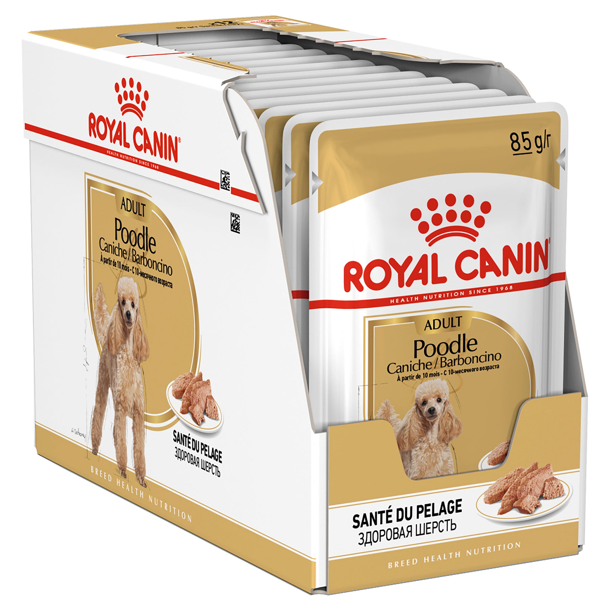 Royal Canin Poodle Adult Wet Dog Food Pouches 85g x 12