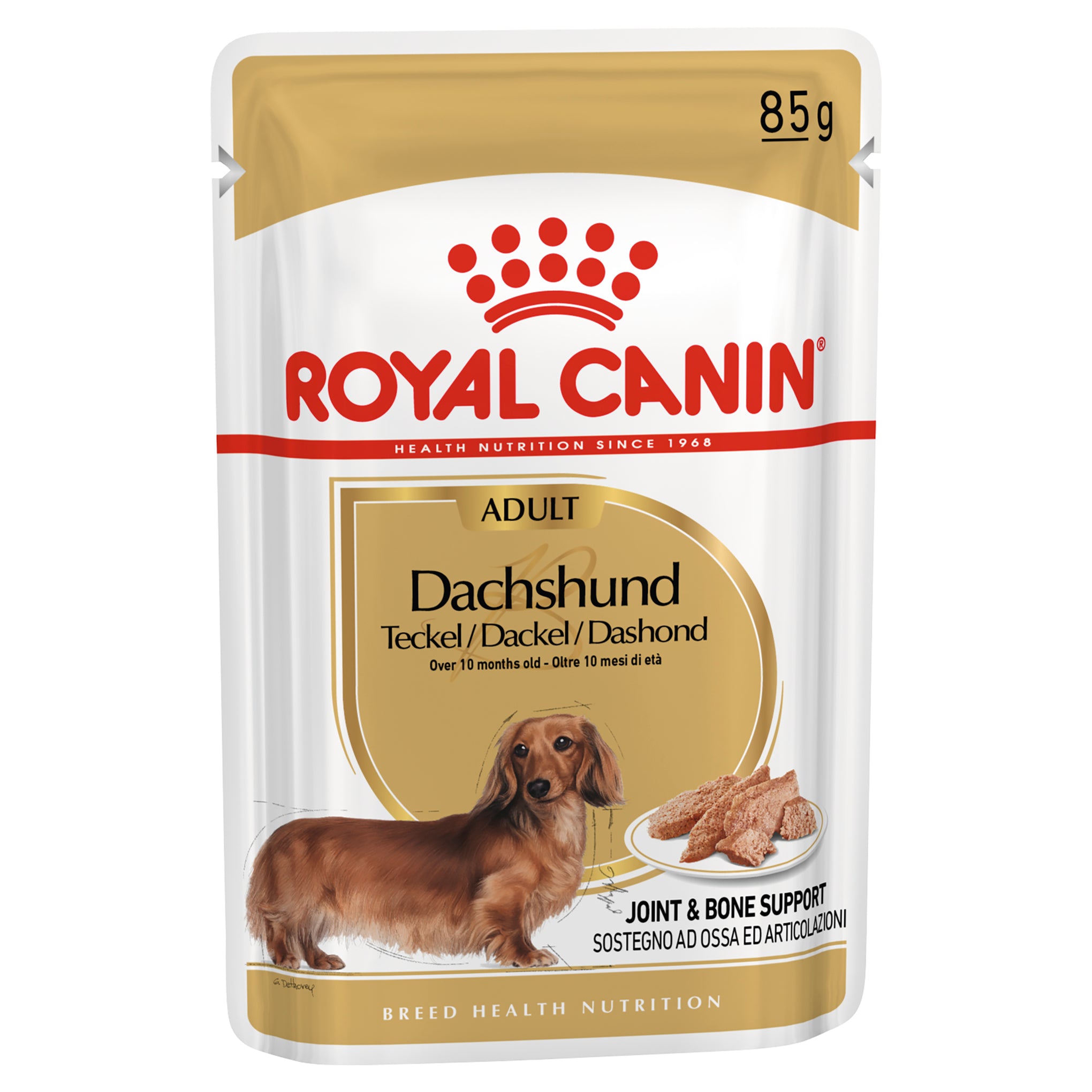 Royal Canin Dachshund Adult Wet Dog Food Pouches 85g x 12