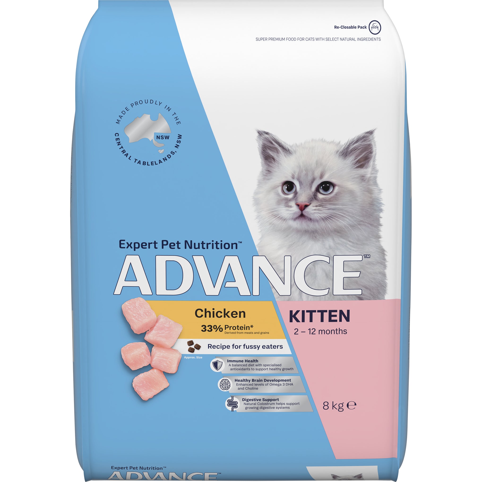 Advance Chicken Kitten Dry Cat Food