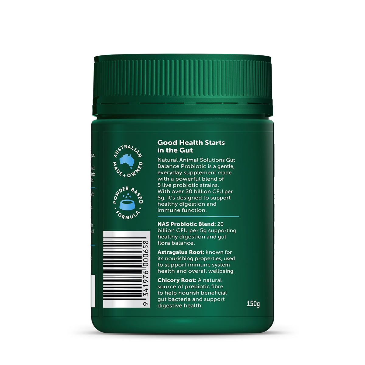 Natural Animal Solutions Gut Balance ProBiotic Natural Blend for Dogs and Cats