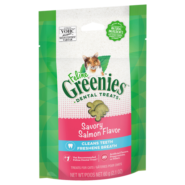 Greenies Cat Dental Health Treats Savory Salmon