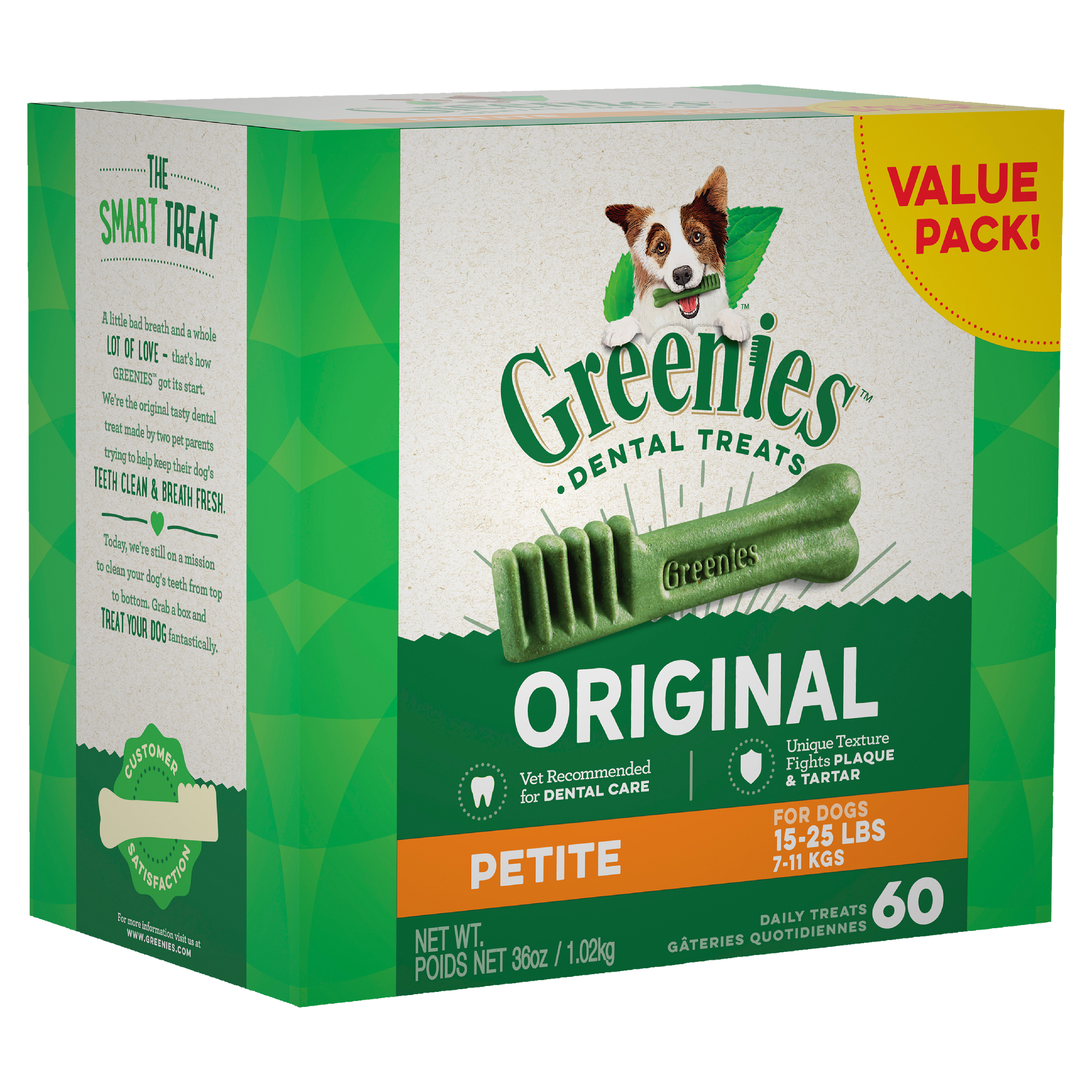 Greenies Dog Original Dental Health Treats for Petite Dogs