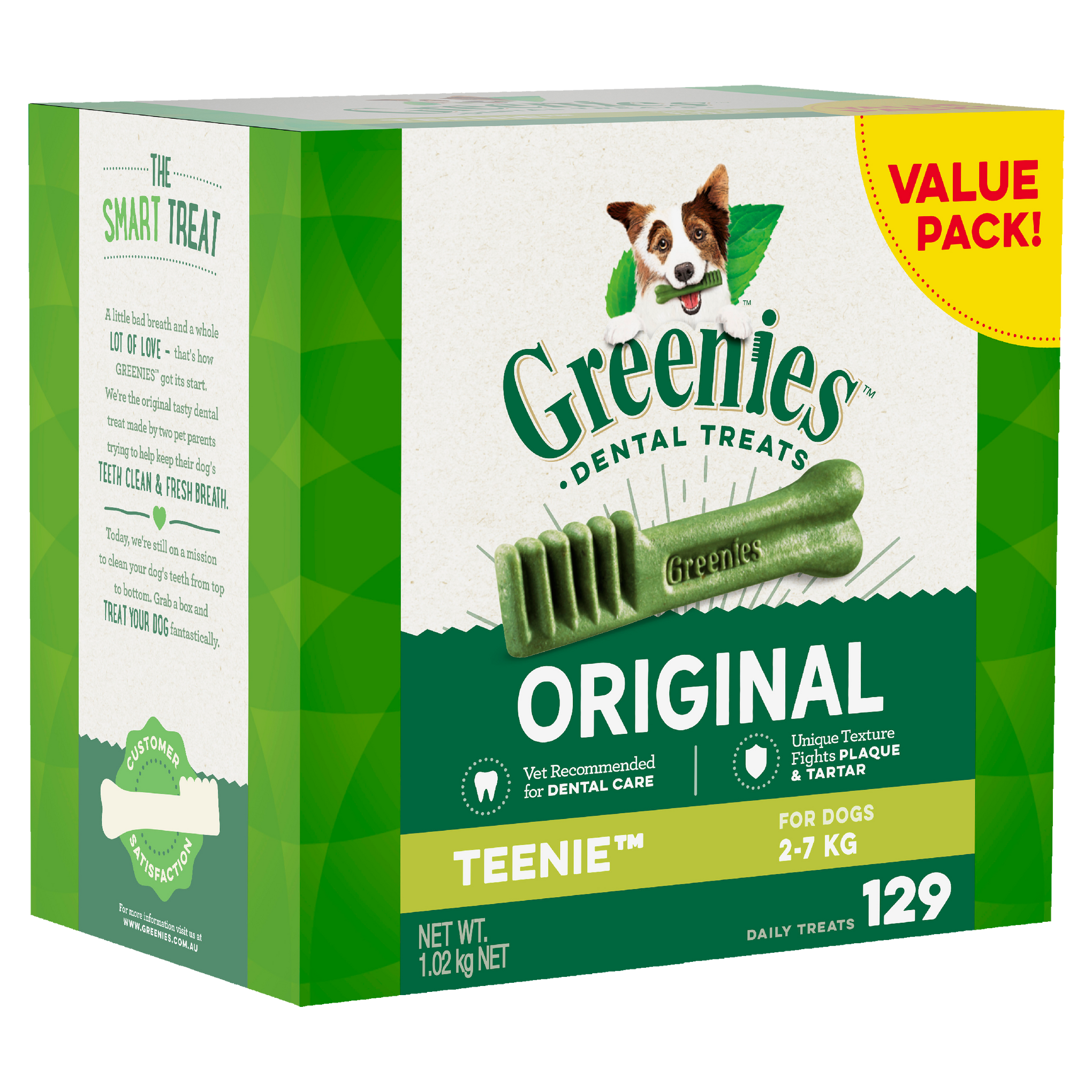 Greenies Dog Original Dental Health Treats for Teenie Dogs