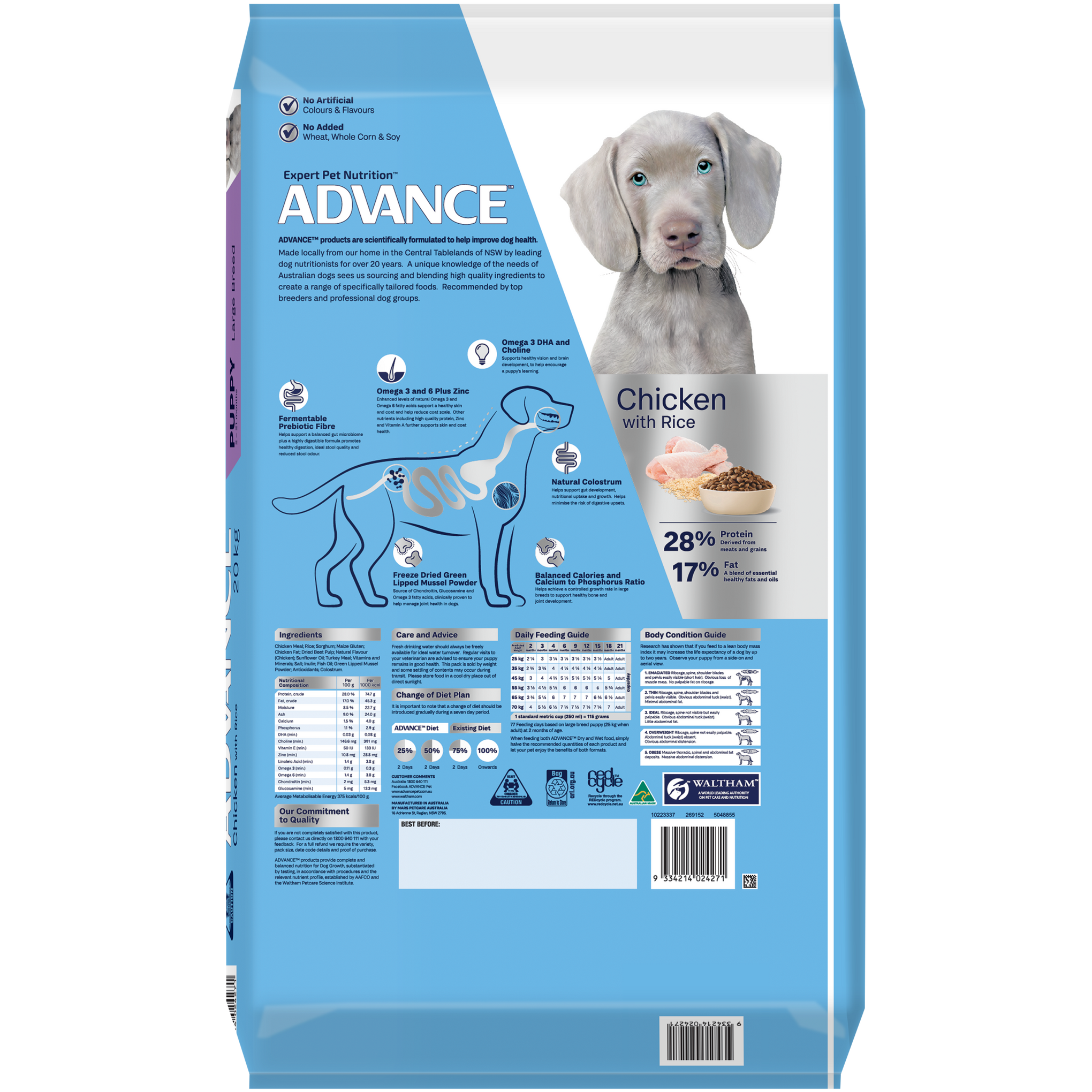 Advance large breed 20kg sale