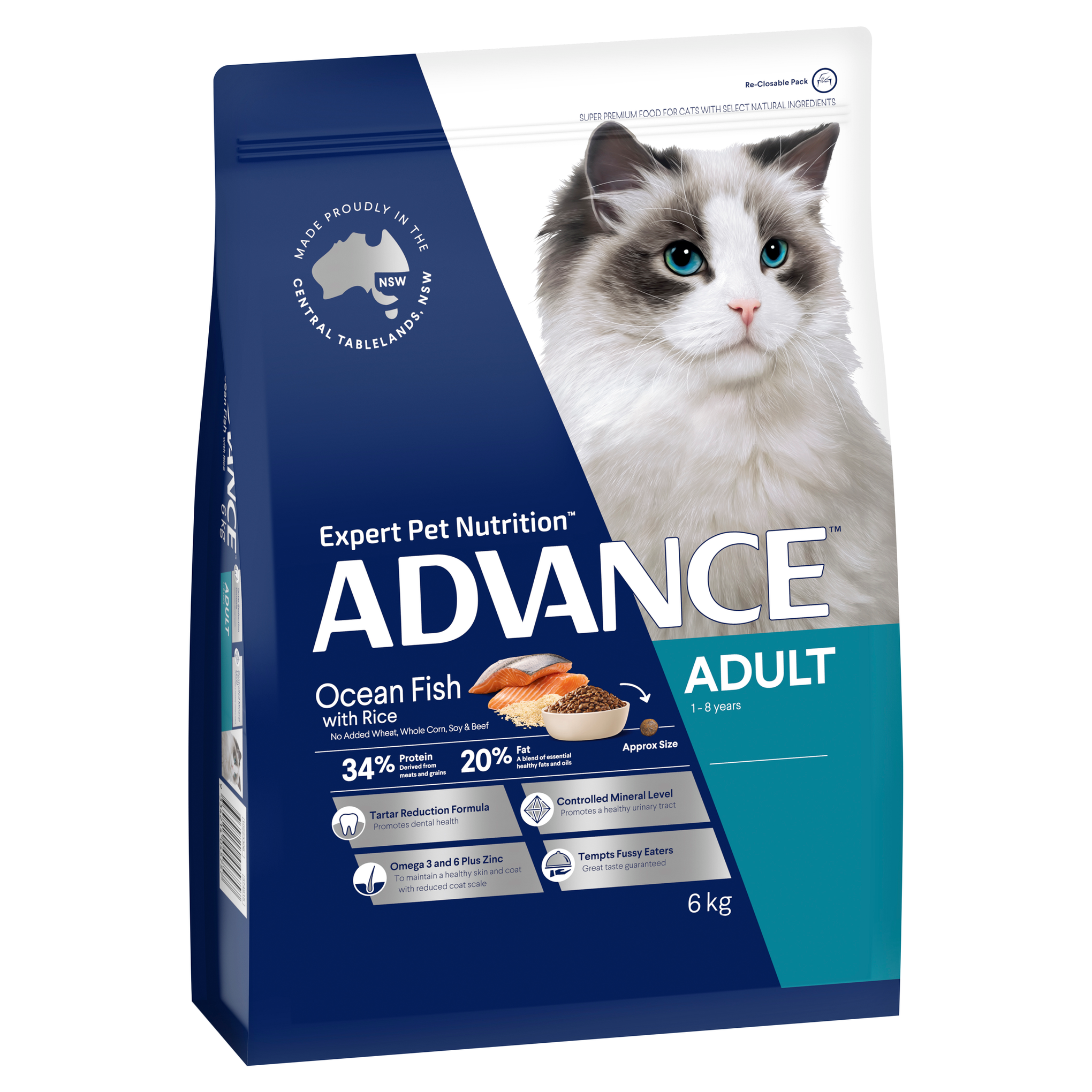 Advance Ocean Fish and Rice Adult Dry Cat Food