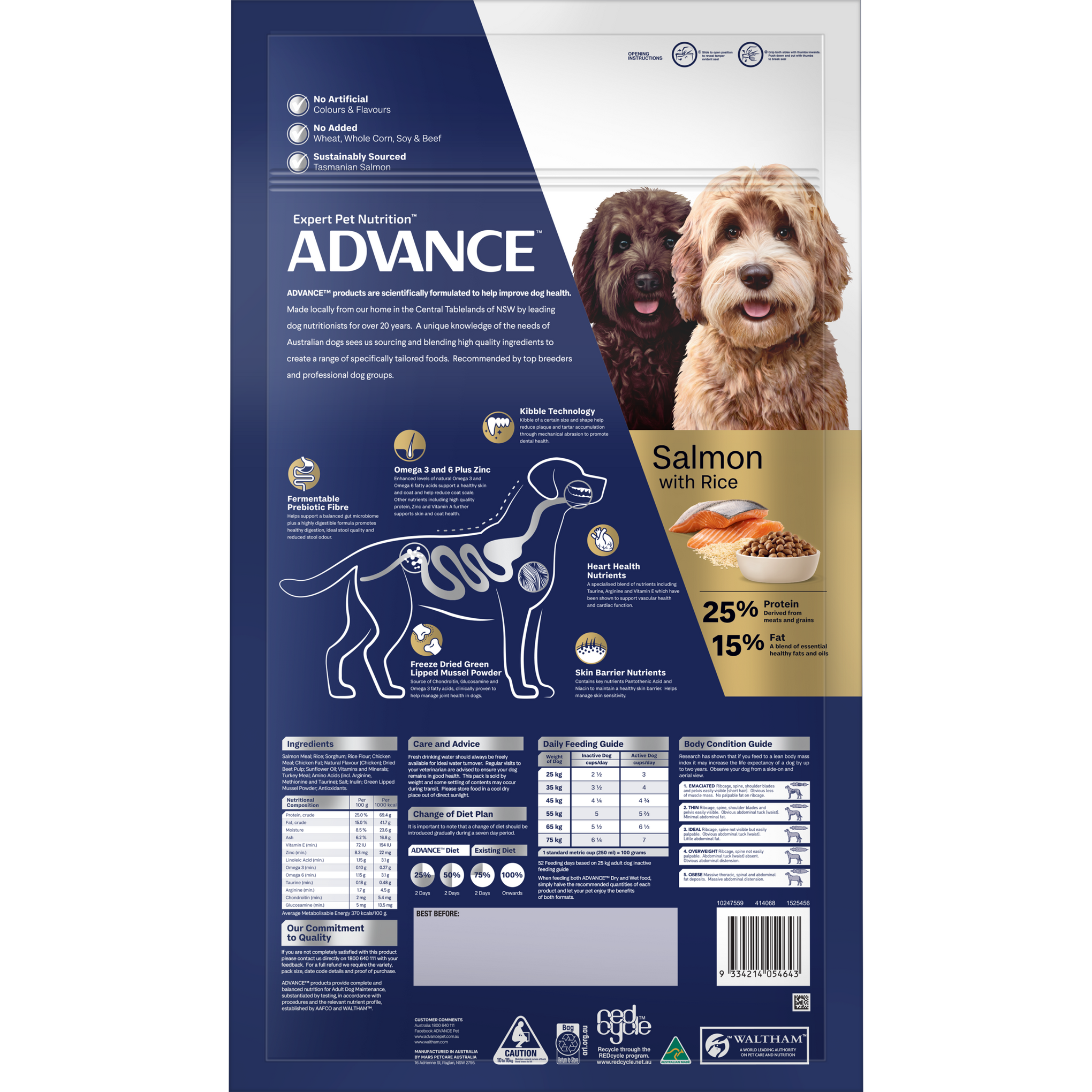 Advance Oodles Large Breed Adult Dry Dog Food 13kg