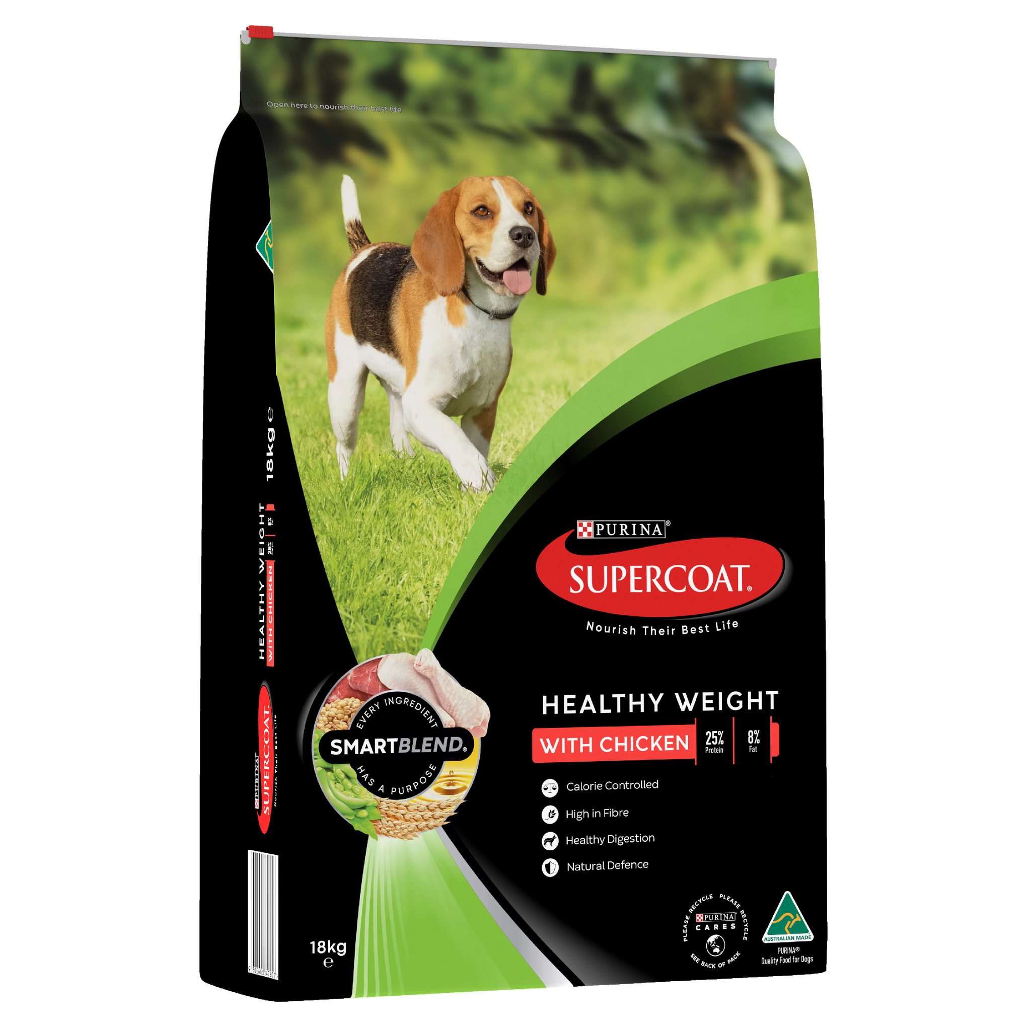 Supercoat Chicken Healthy Weight Adult Dry Dog Food 18kg