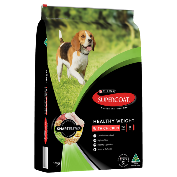 Supercoat Chicken Healthy Weight Adult Dry Dog Food 18kg