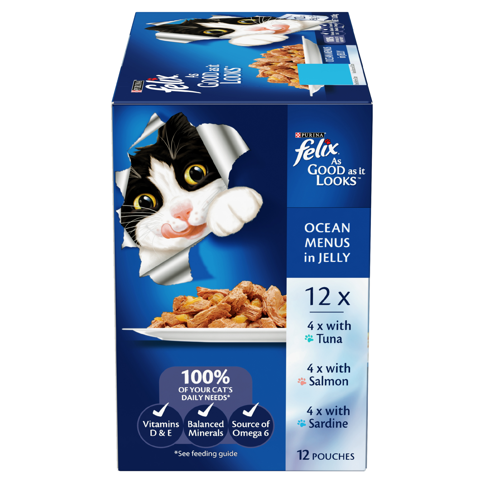 Felix As Good As It Looks Ocean Menu Adult Wet Cat Food 85g x 12