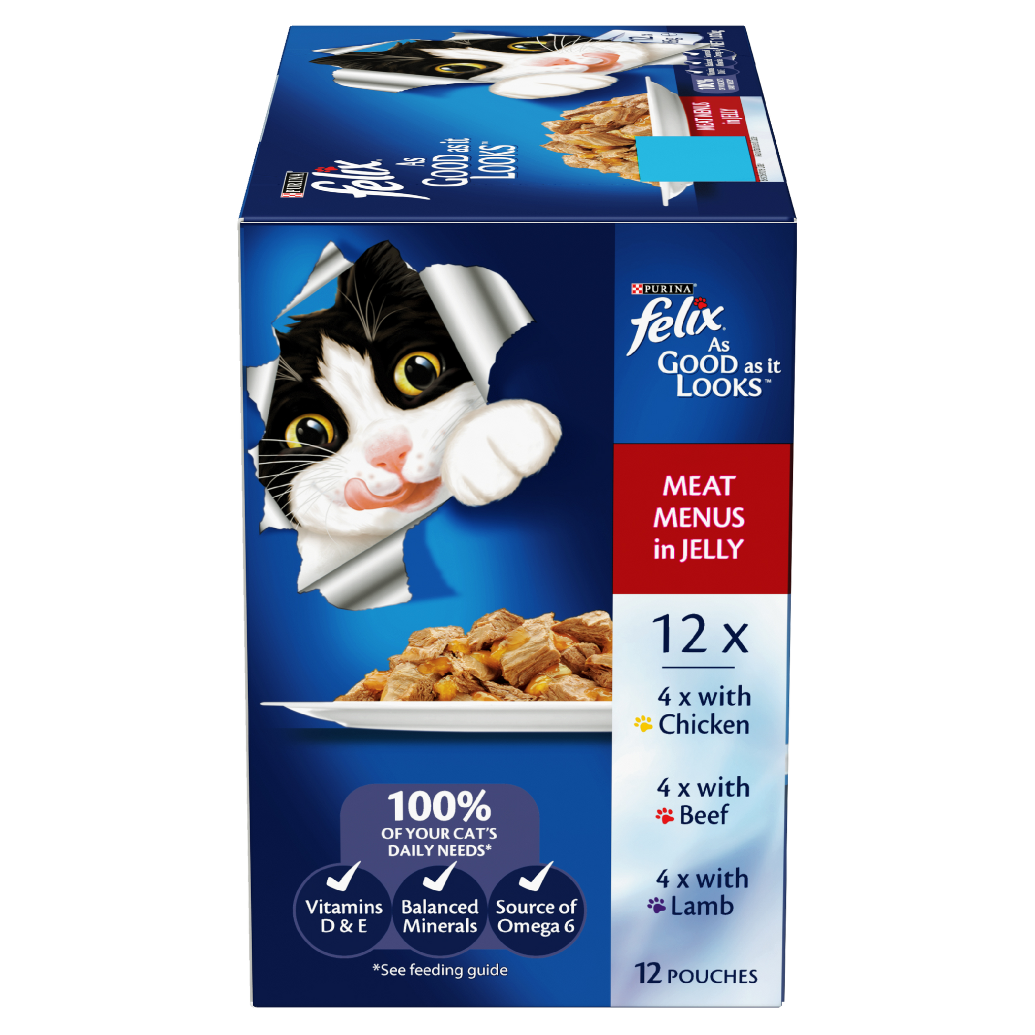 Felix As Good As It Looks Meat Menu Adult Wet Cat Food 85g x 12