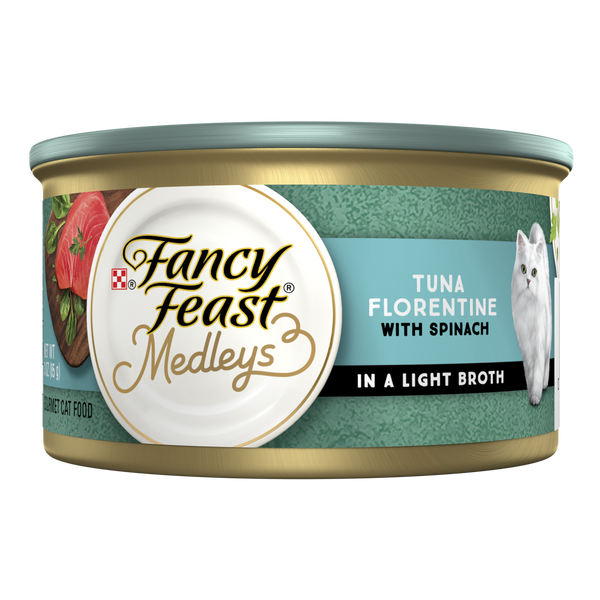 Fancy Feast Medleys Tuna Florentine With Garden Greens Adult Wet Cat Food 85g x 24