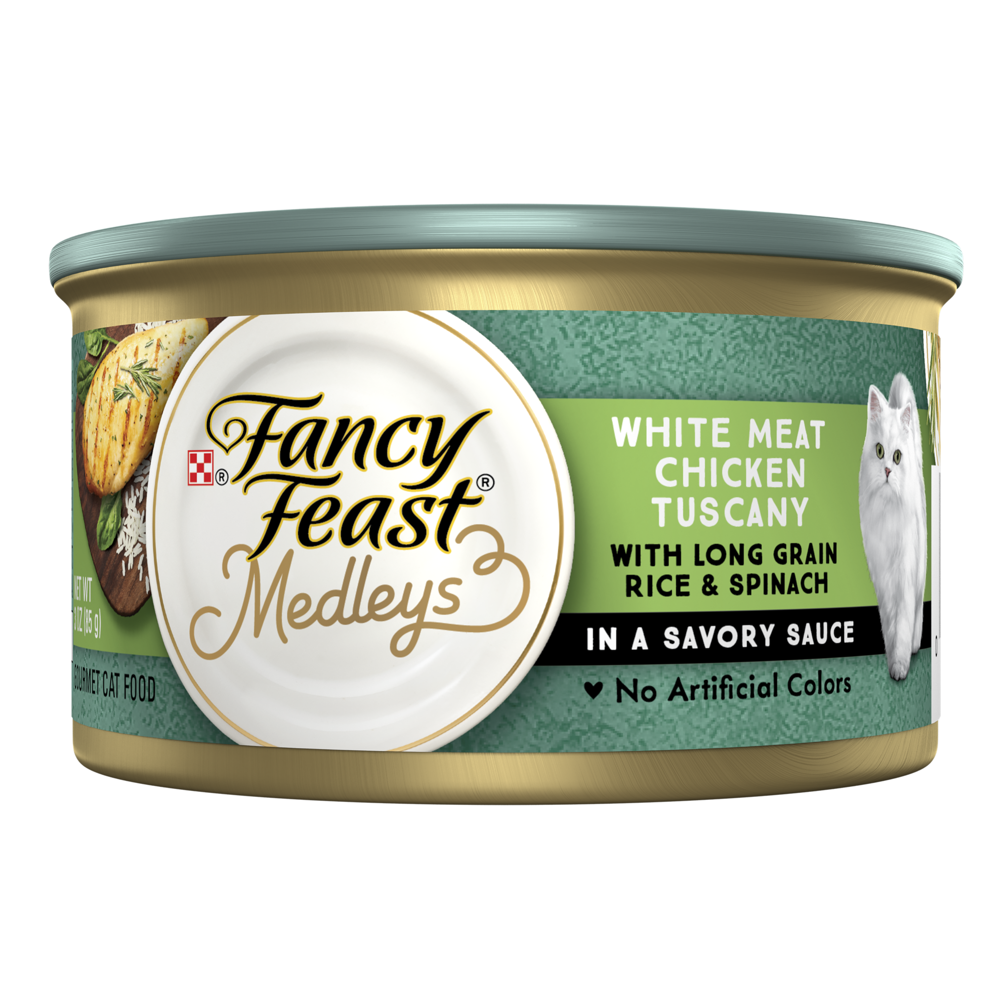 Fancy Feast Medleys White Meat Chicken Tuscany Adult Wet Cat Food 85g x 24