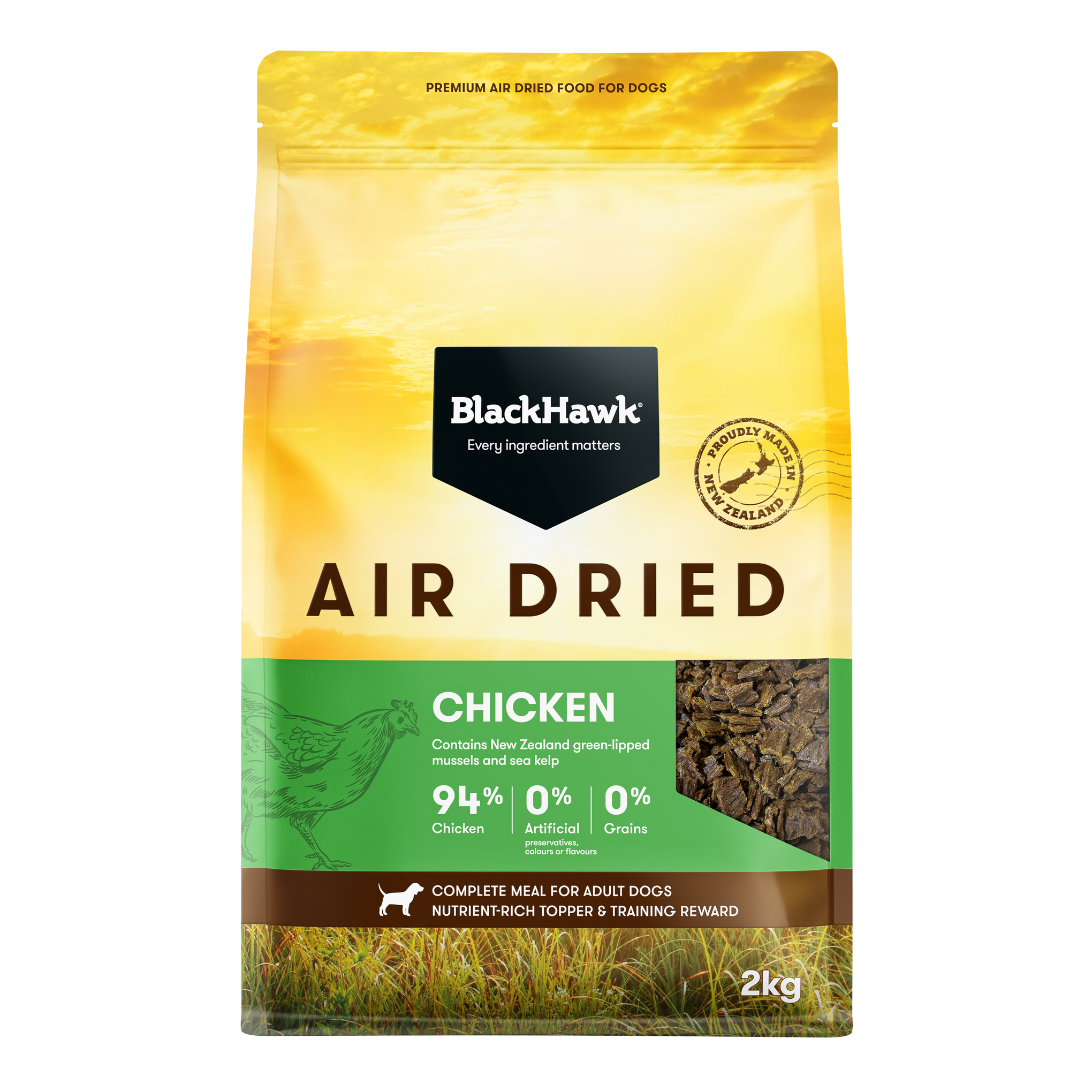 Black Hawk Air Dried Chicken Dry Dog Food