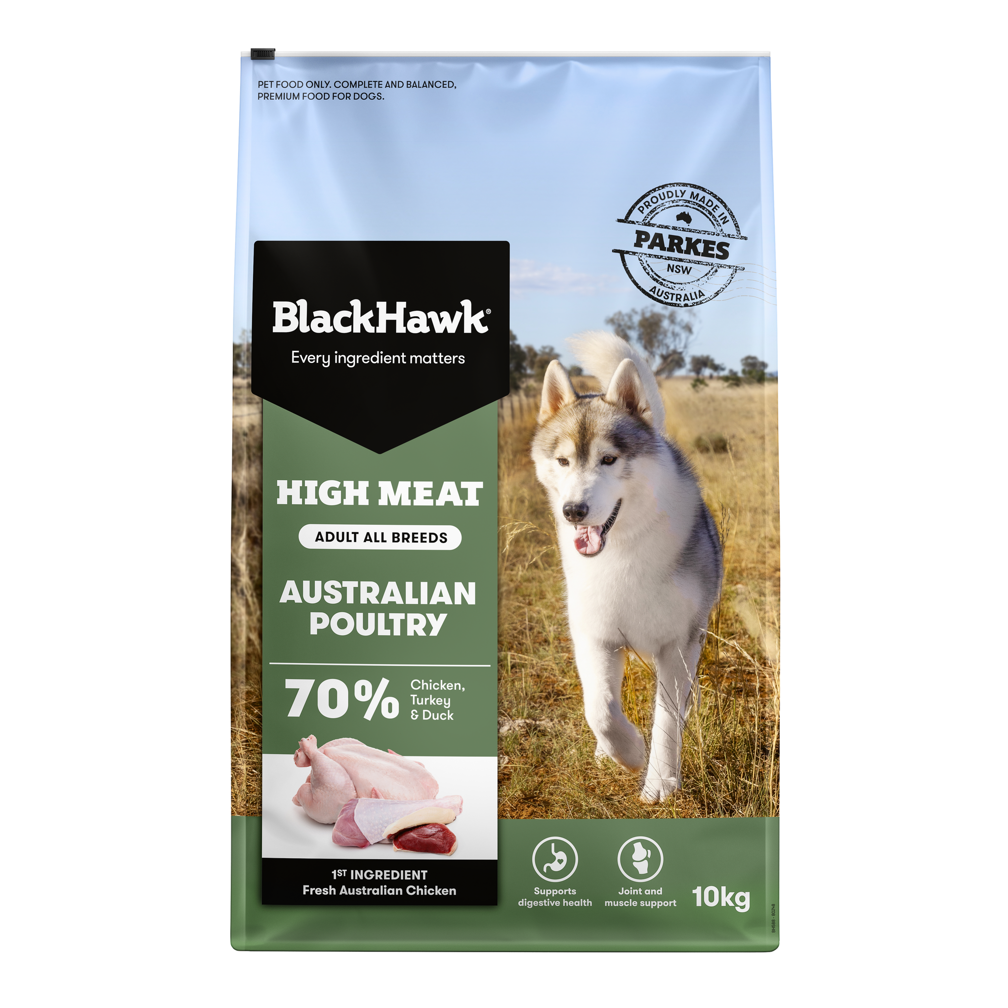 Black Hawk High Meat Australian Poultry Recipe Dry Dog Food